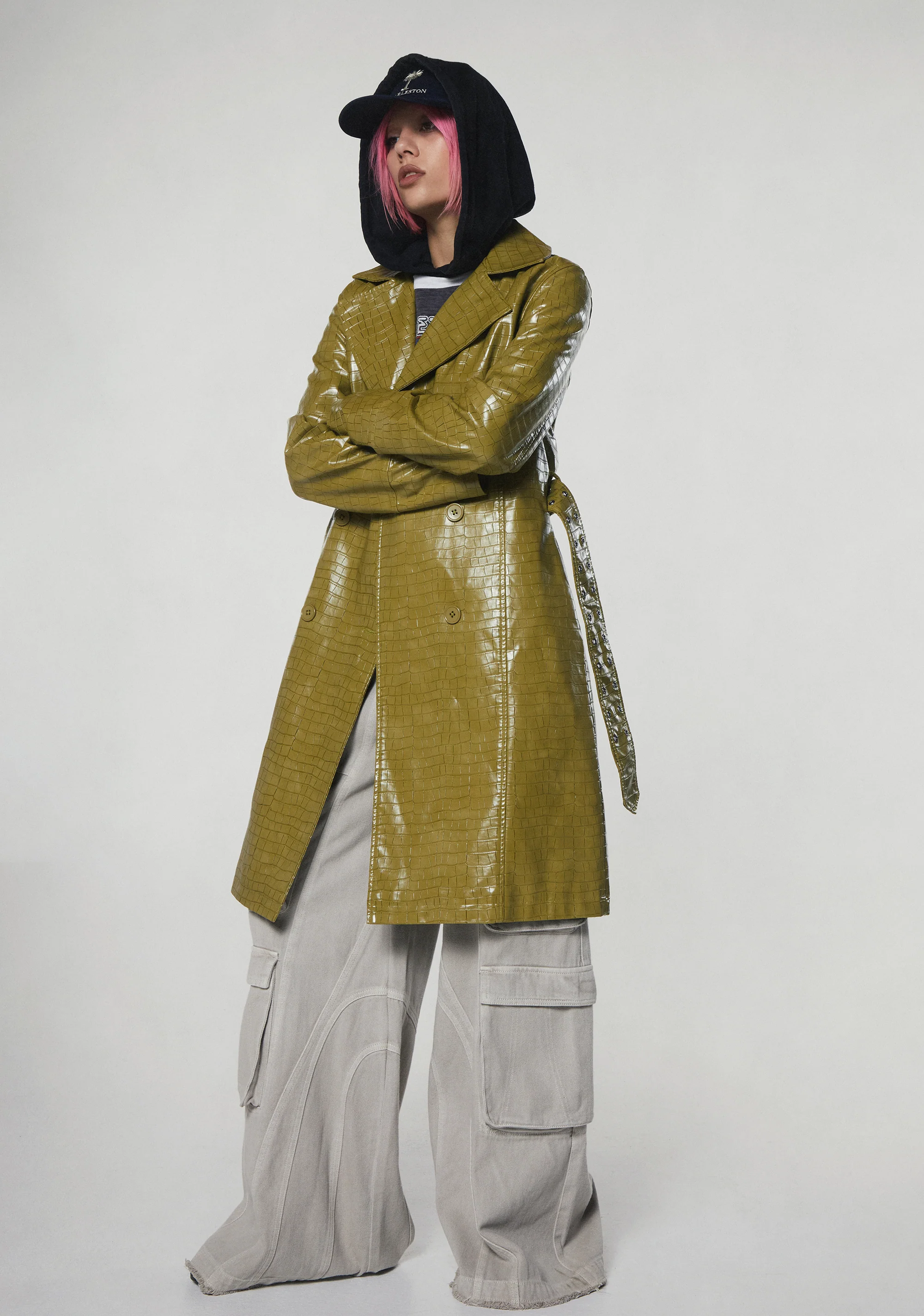 Living That Life Trench Coat - Image 6