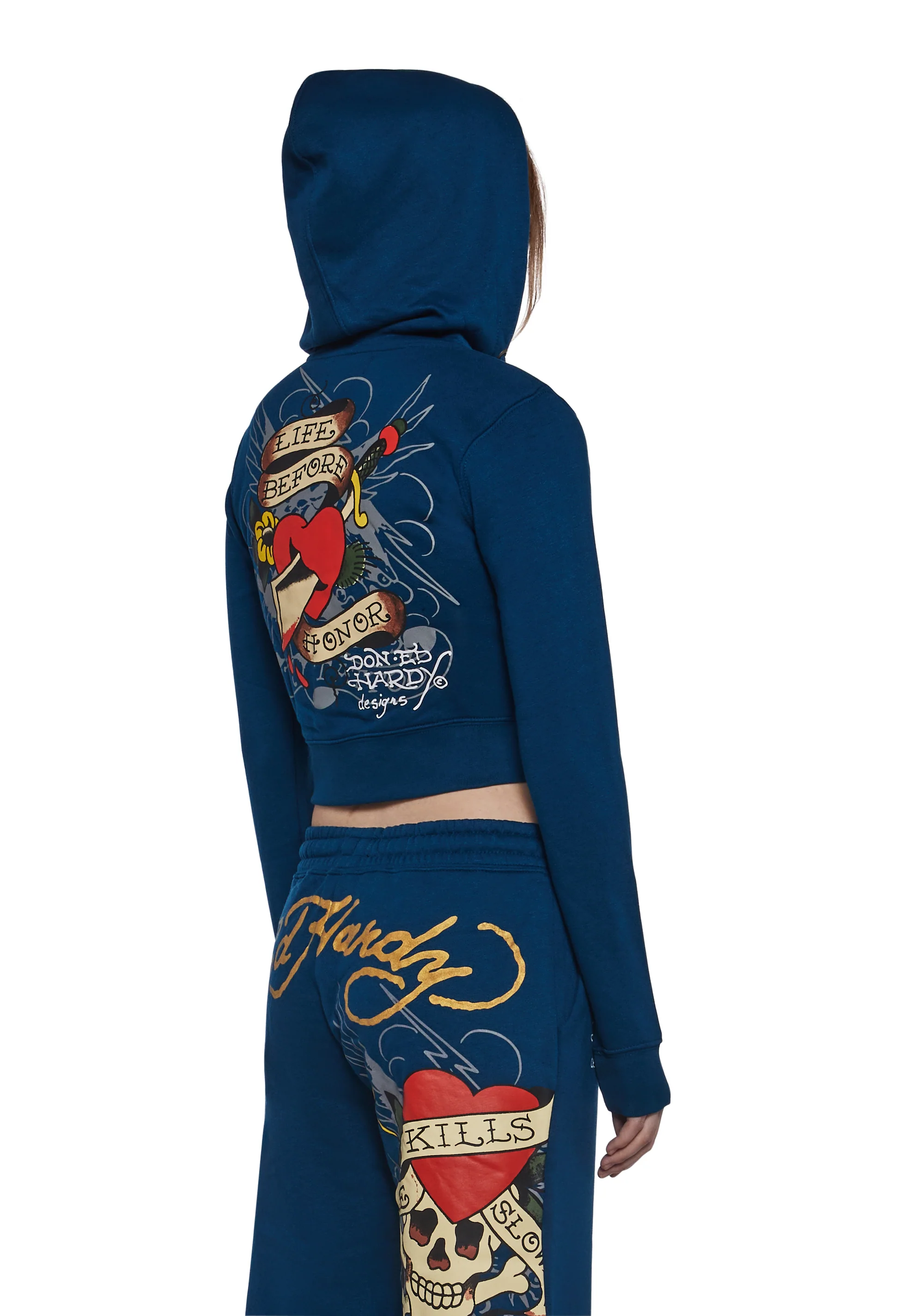 LKS Skull Zip Front Hoodie - Image 4