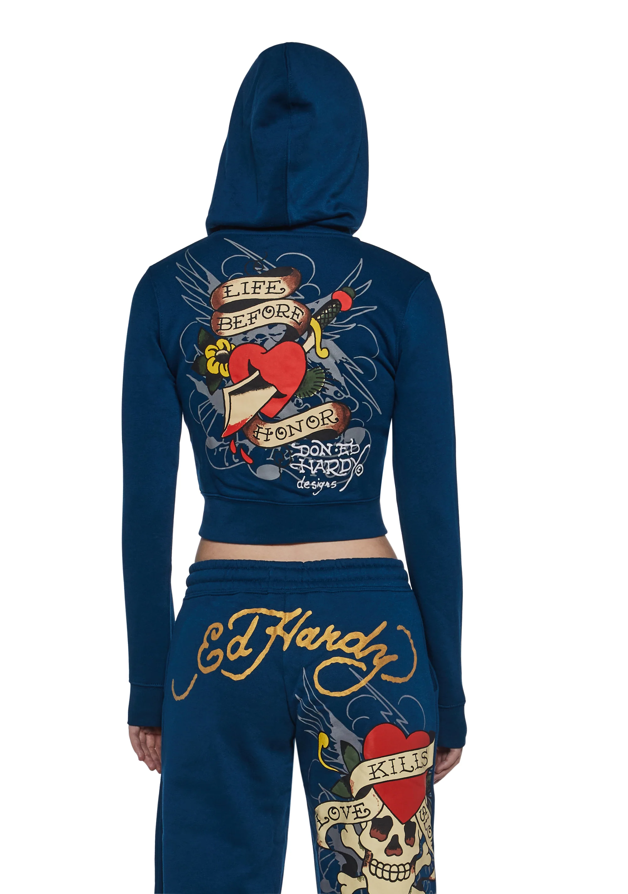LKS Skull Zip Front Hoodie - Image 5