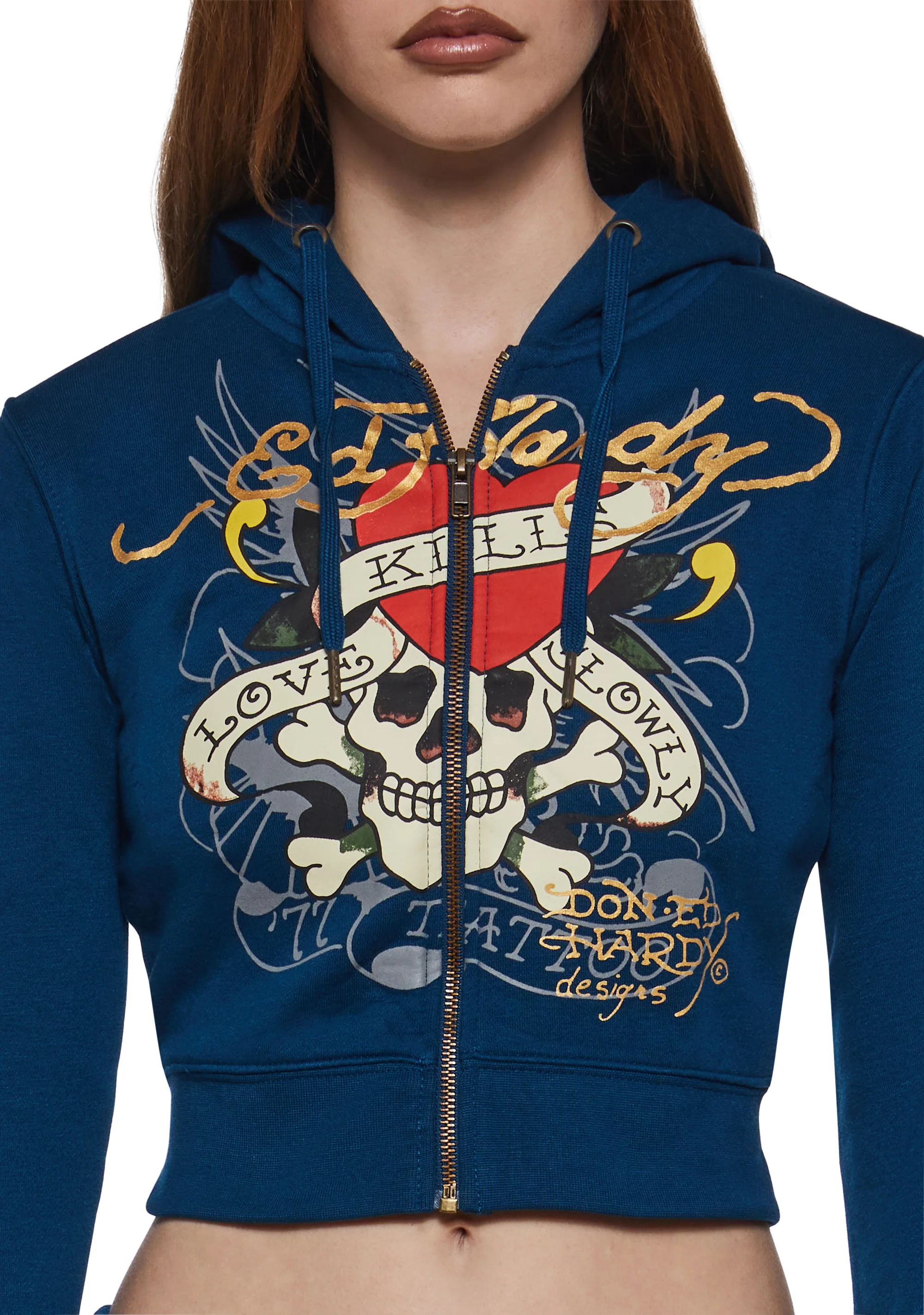 LKS Skull Zip Front Hoodie - Image 6