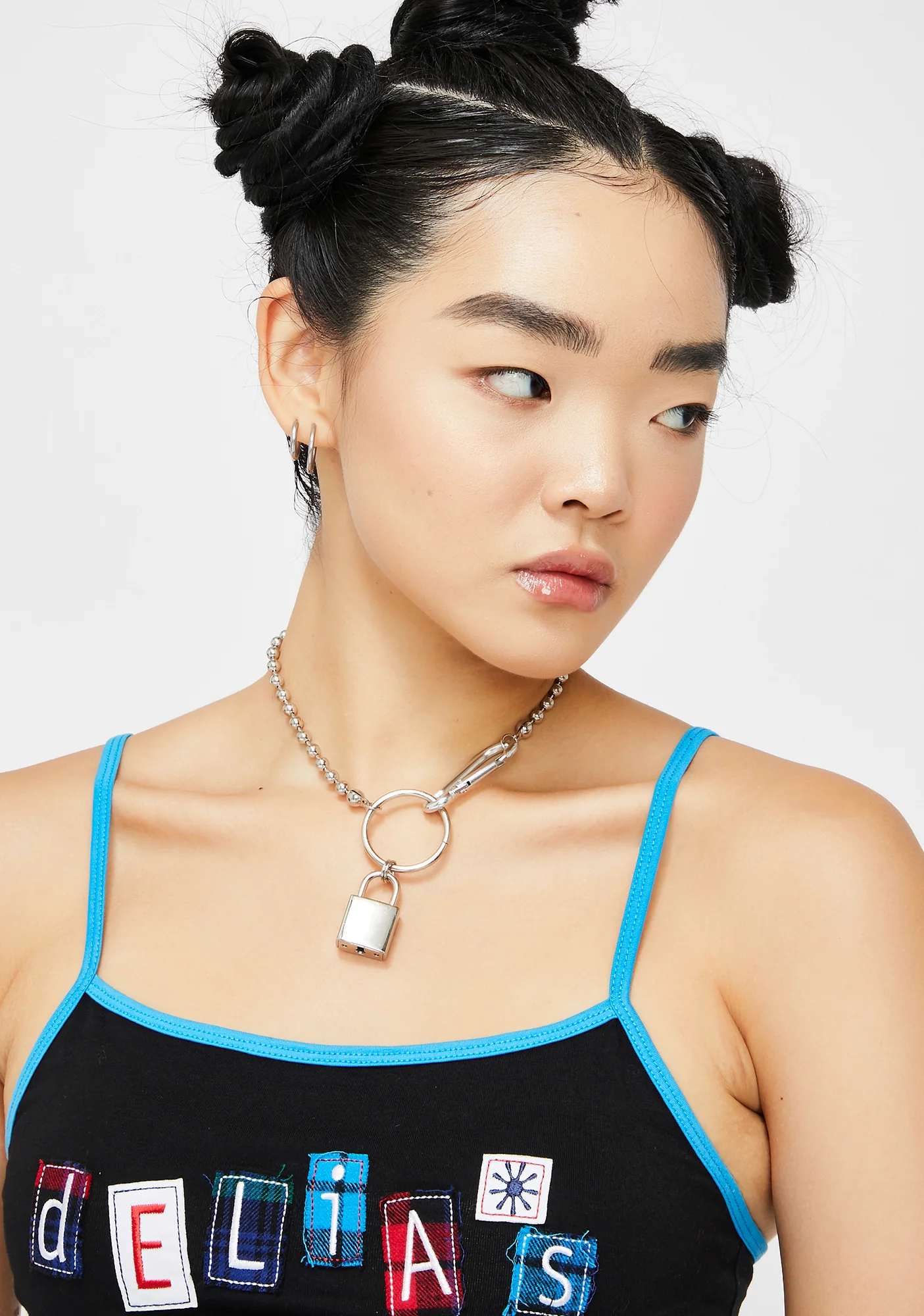 Locked On U Ball Chain Choker - Image 3