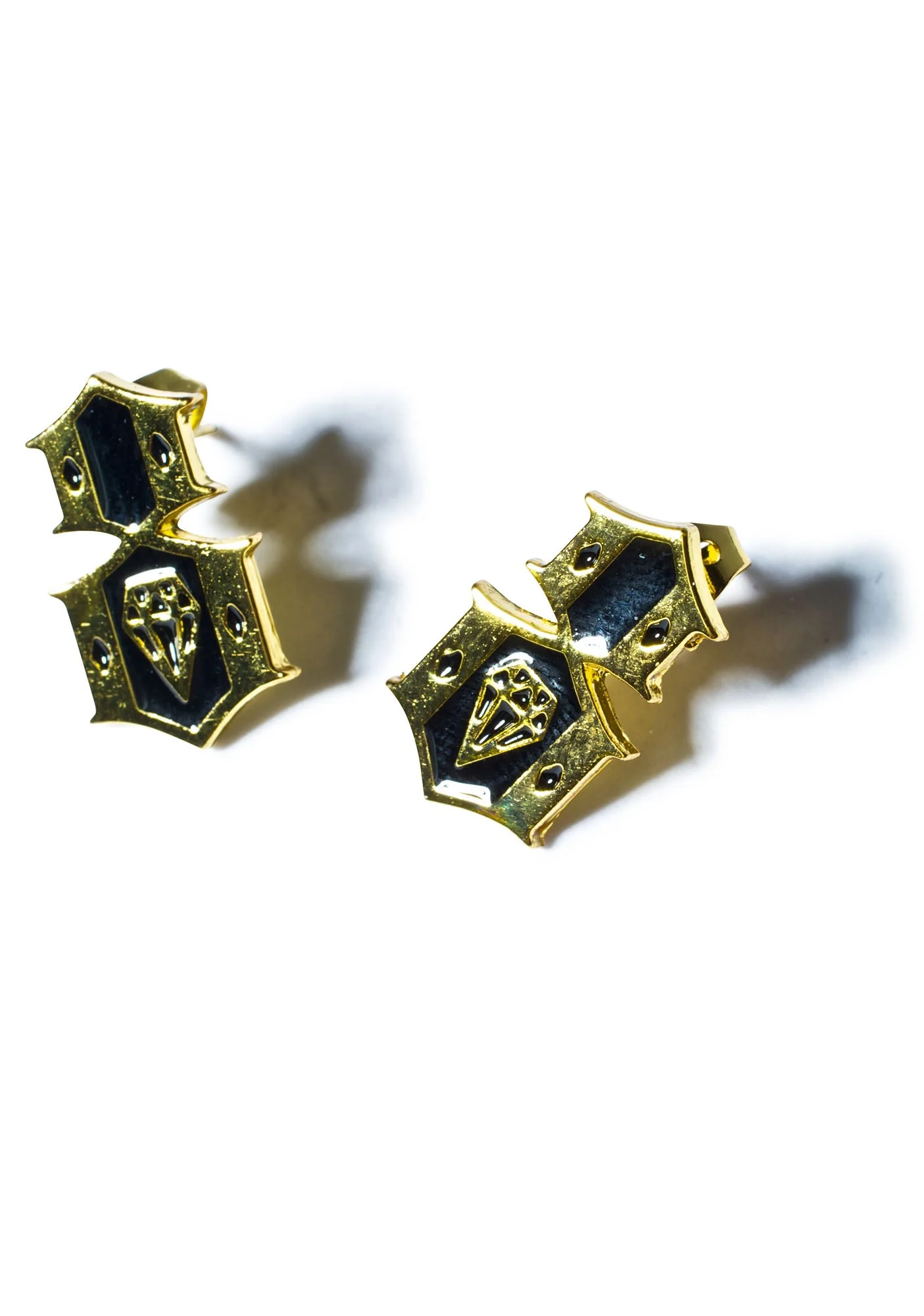 Logo Earrings - Gold - Image 7