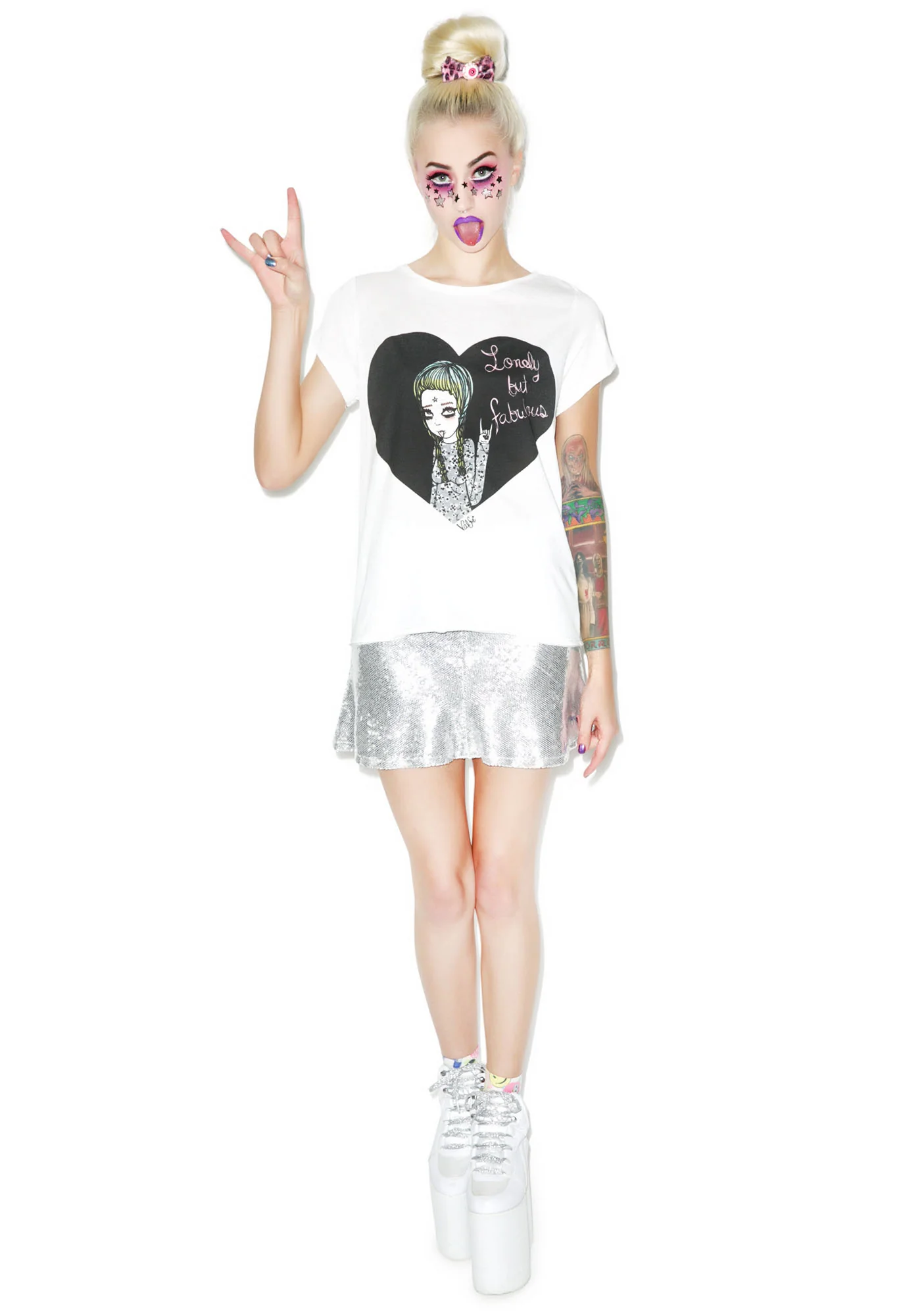 Lonely But Fabulous Crew Tee - Image 5