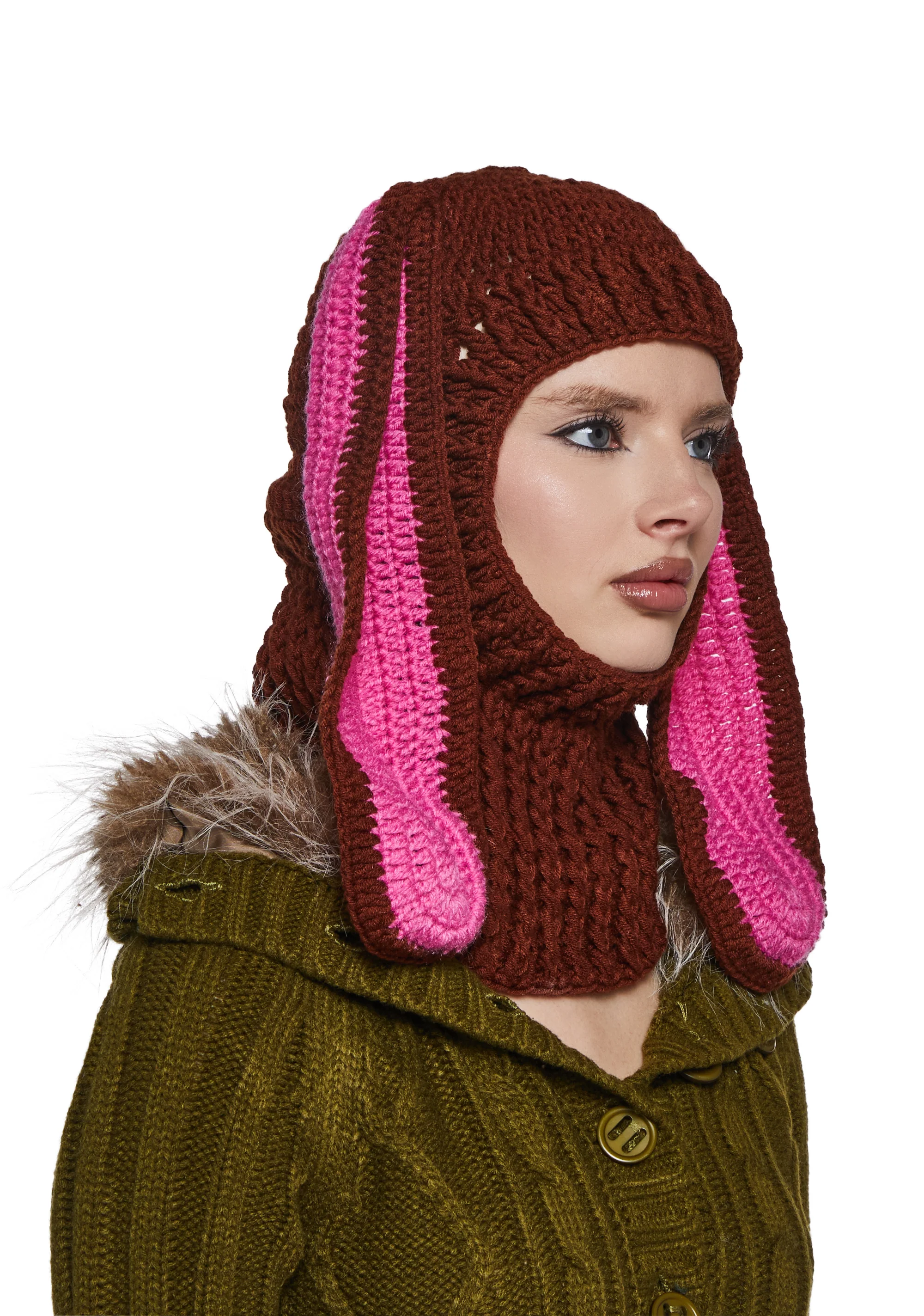Long Eared Knit Beanie - Image 2