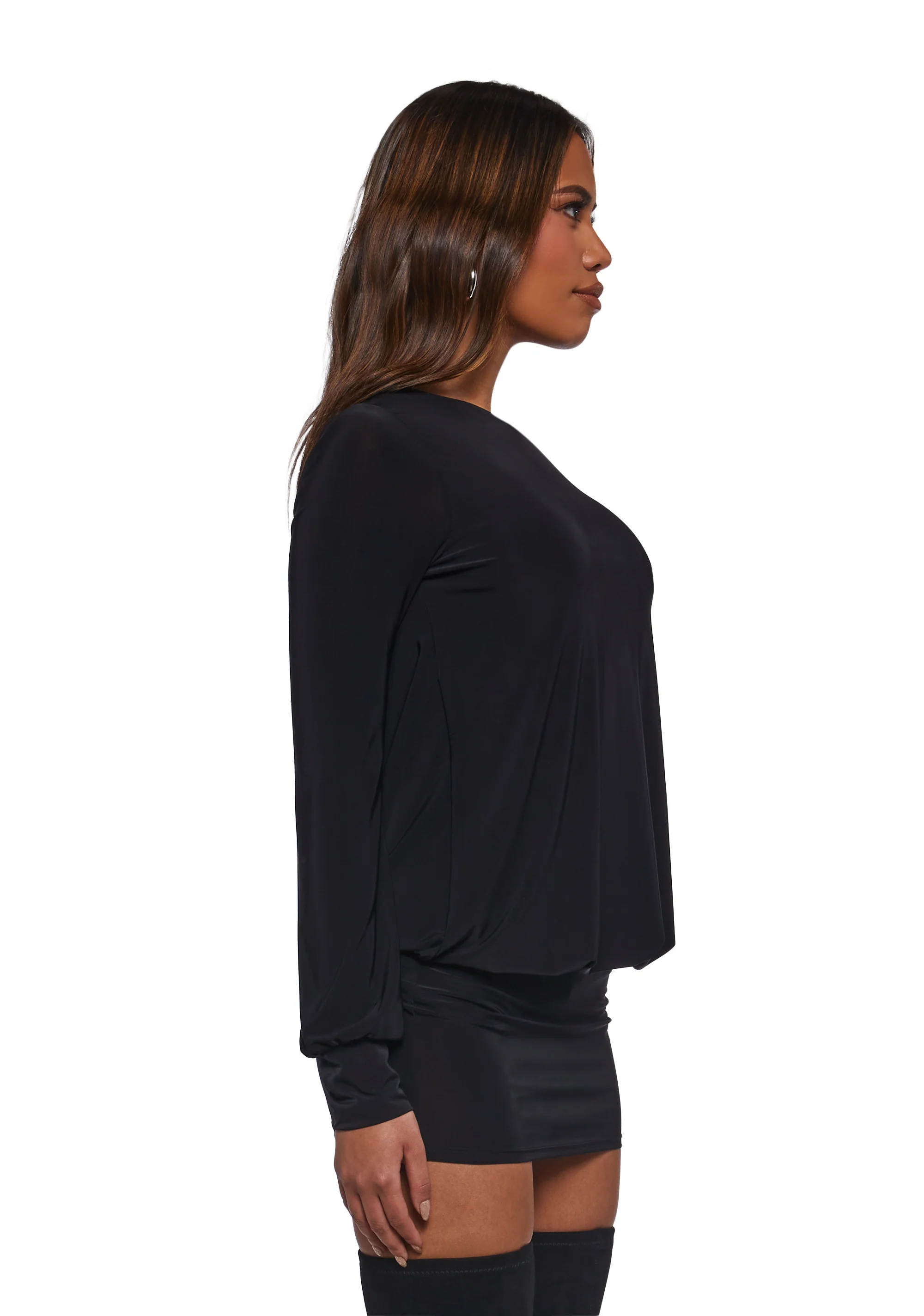 Class Clique Long Sleeve Dress - Black - Image 3