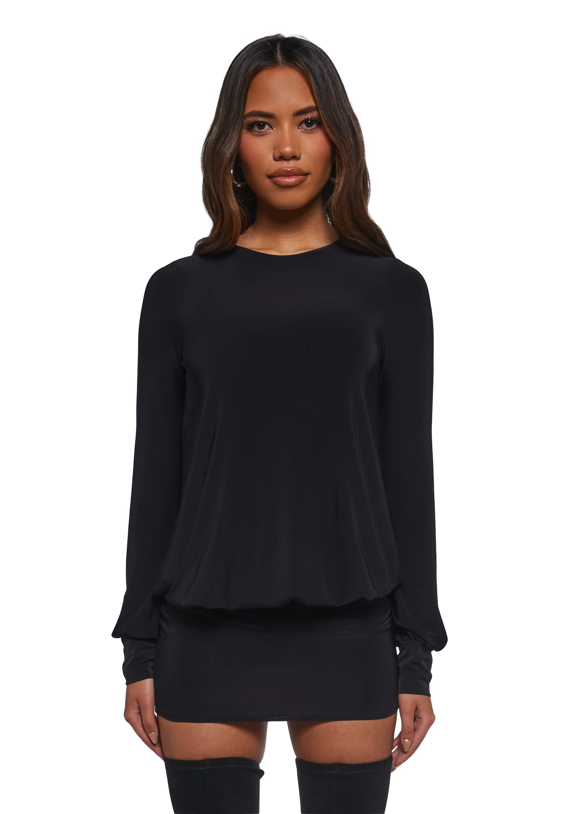 Class Clique Long Sleeve Dress - Black - Image 6