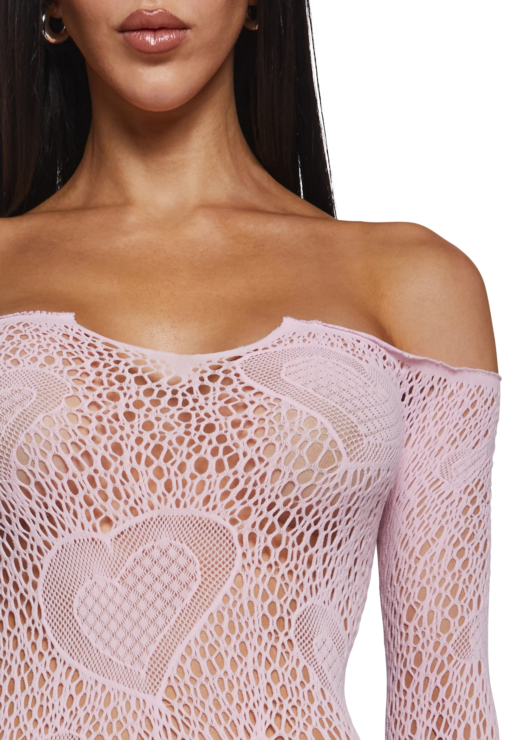 My Everything Off The Shoulder Dress - Pink - Image 5