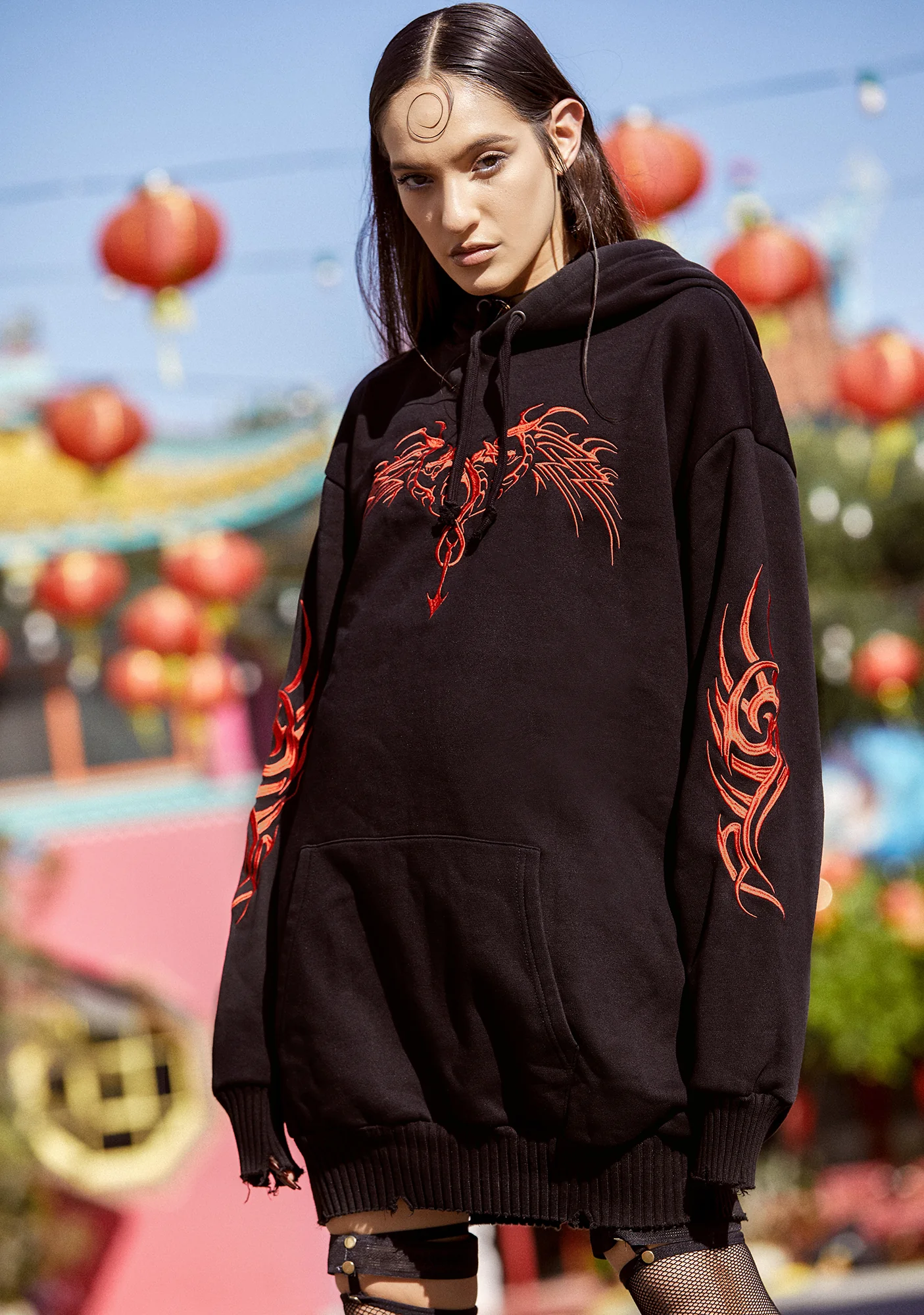 Looking For Danger Hoodie Dress - Image 3