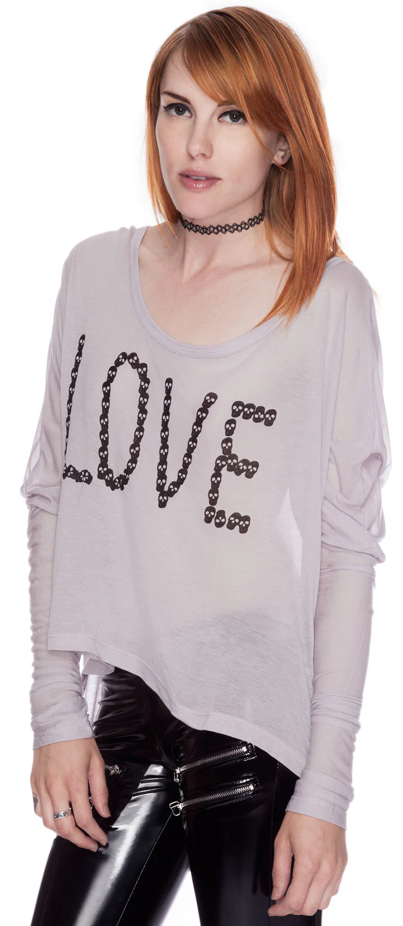 Love By Skull Long Sleeve Tee - Image 2