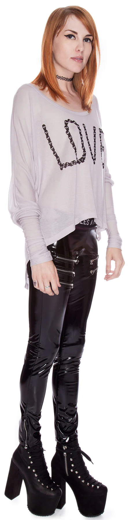 Love By Skull Long Sleeve Tee - Image 5