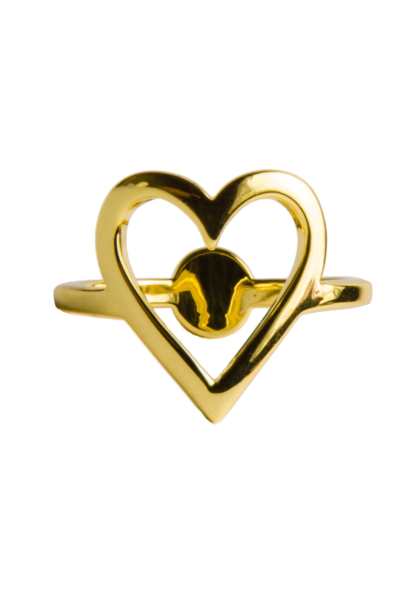 Love Heart Ring - Gold - Image 4