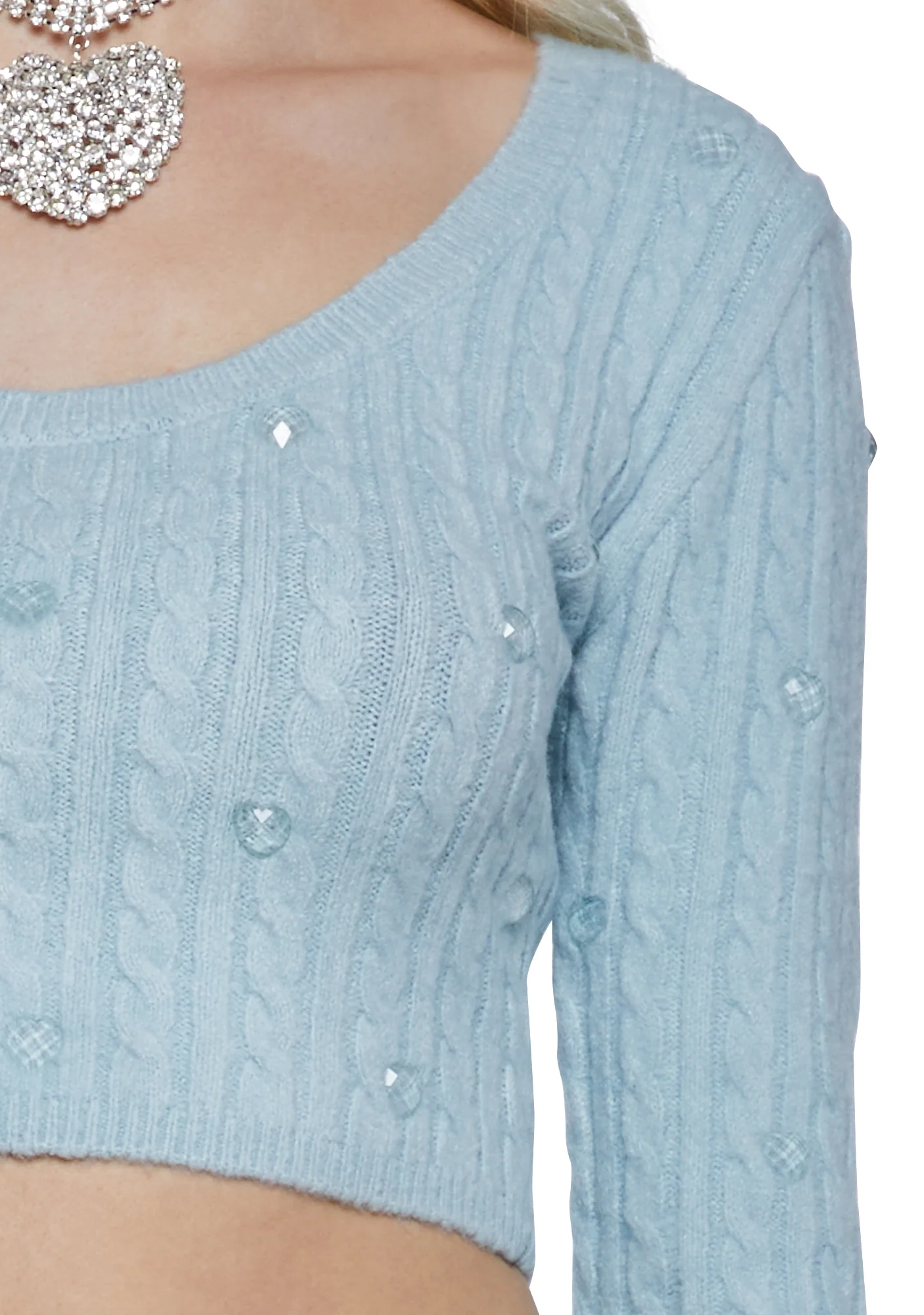 Love In The Air Knit Sweater - Blue - Image 5