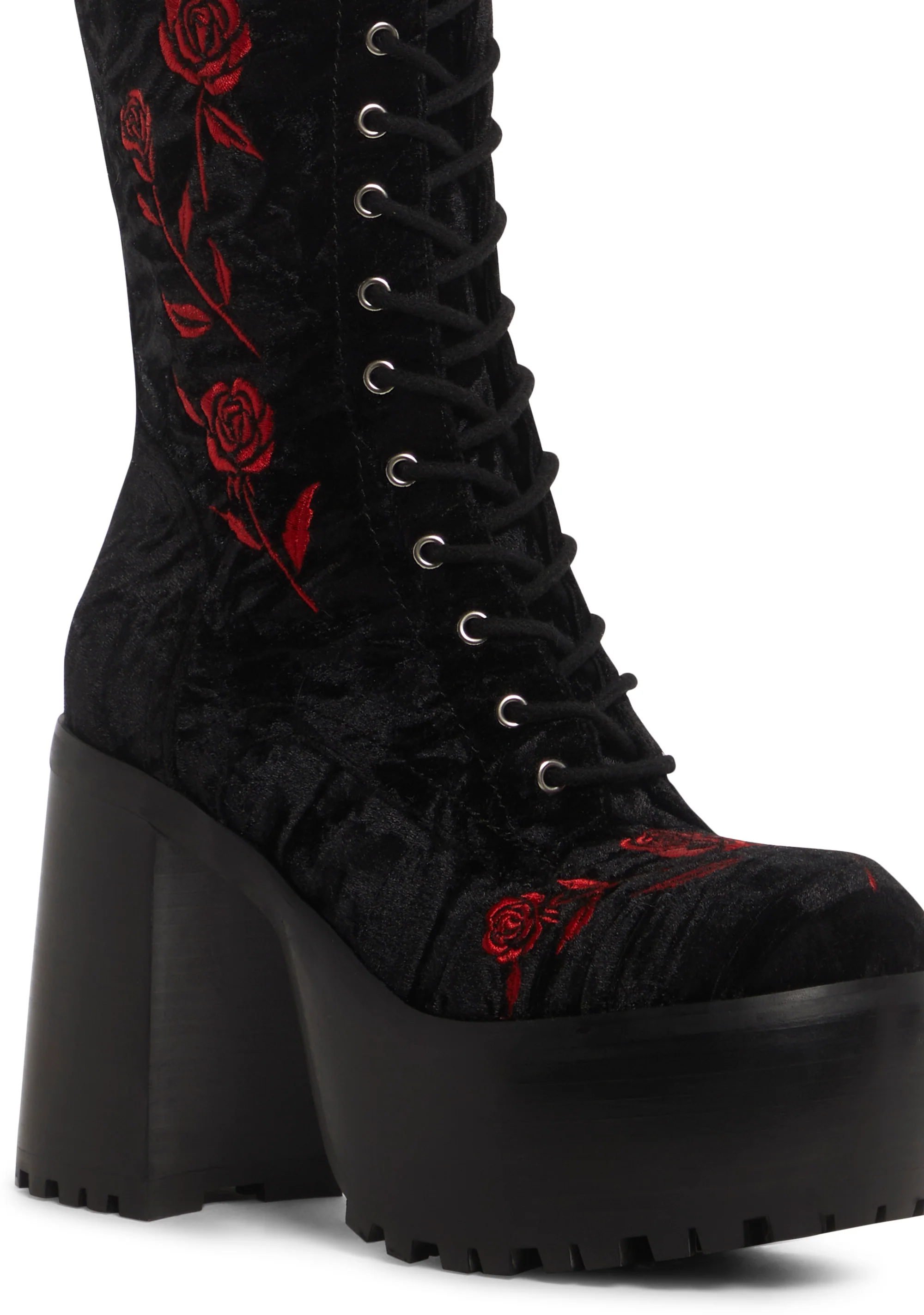 Love Is A Rose Knee High Boots - Image 2