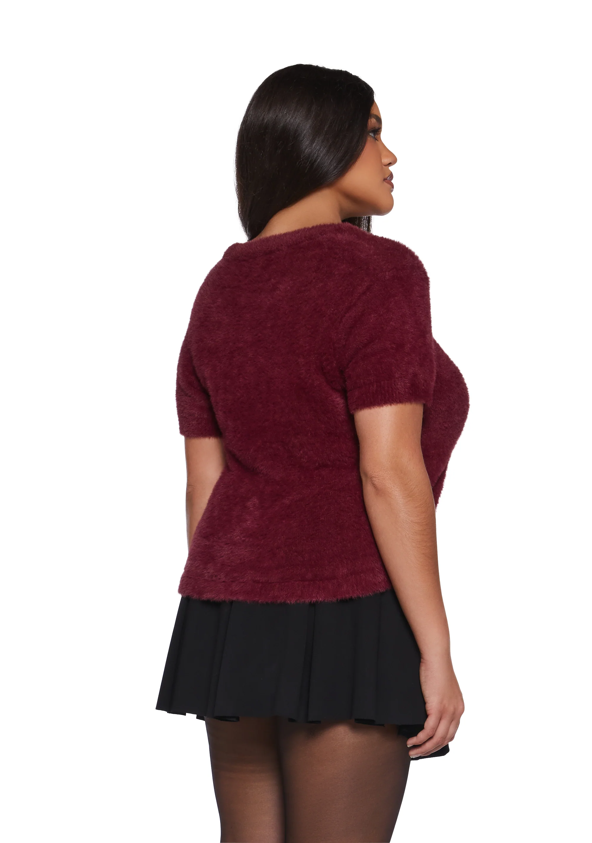 Love Letters Heart Sweater - Red - Image 6
