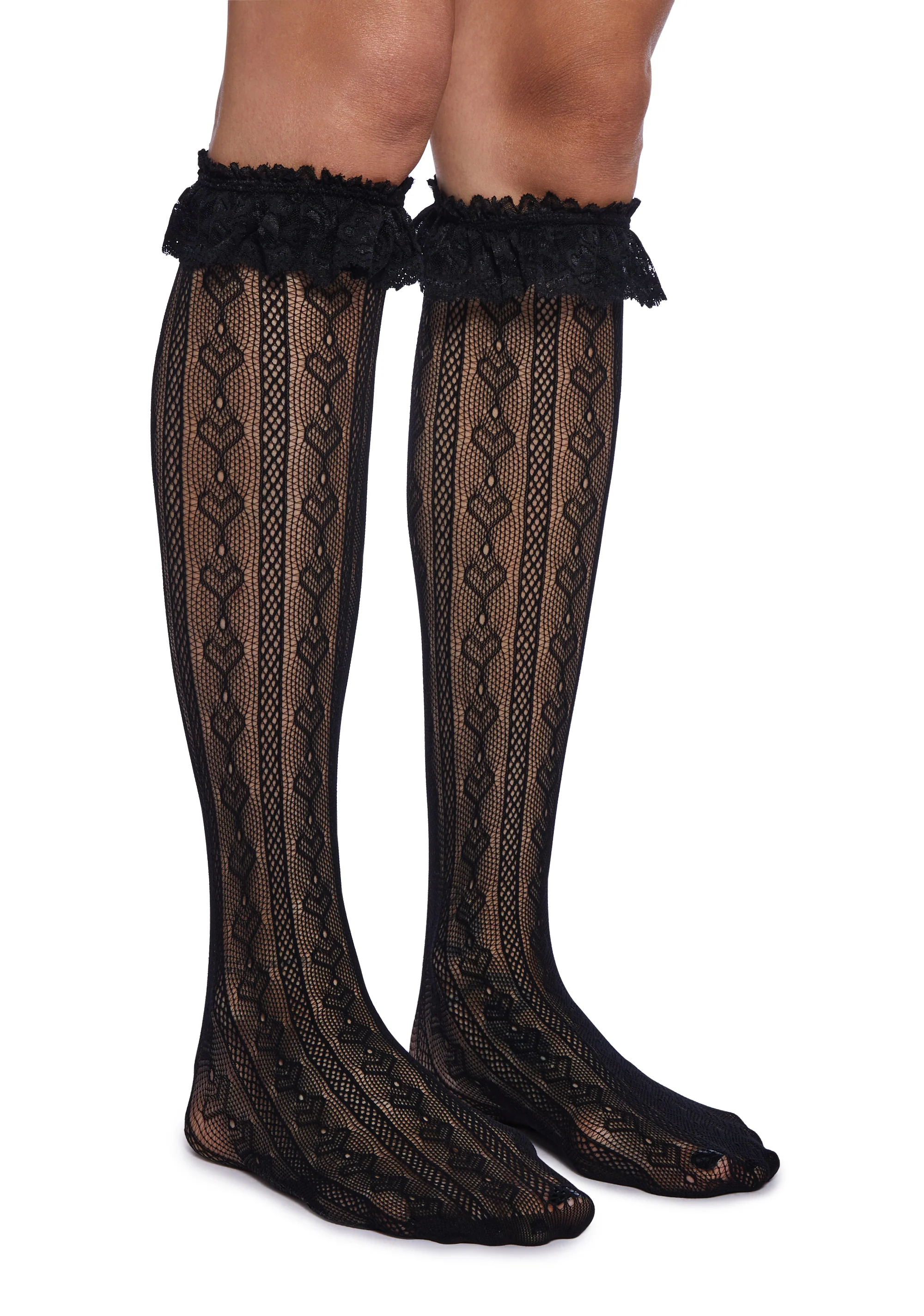 Love Potion Knee High Socks - Black - Image 2