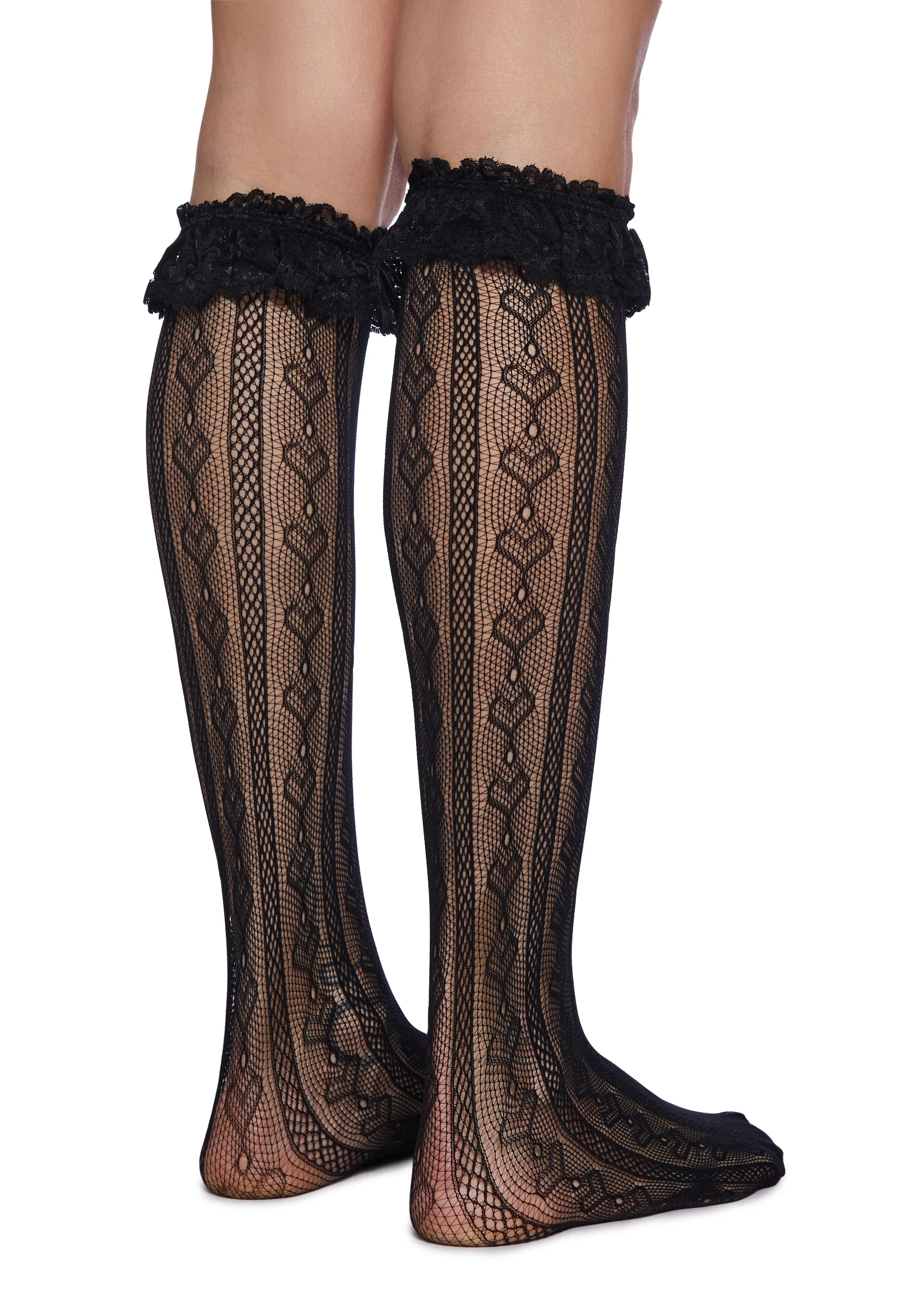 Love Potion Knee High Socks - Black - Image 3