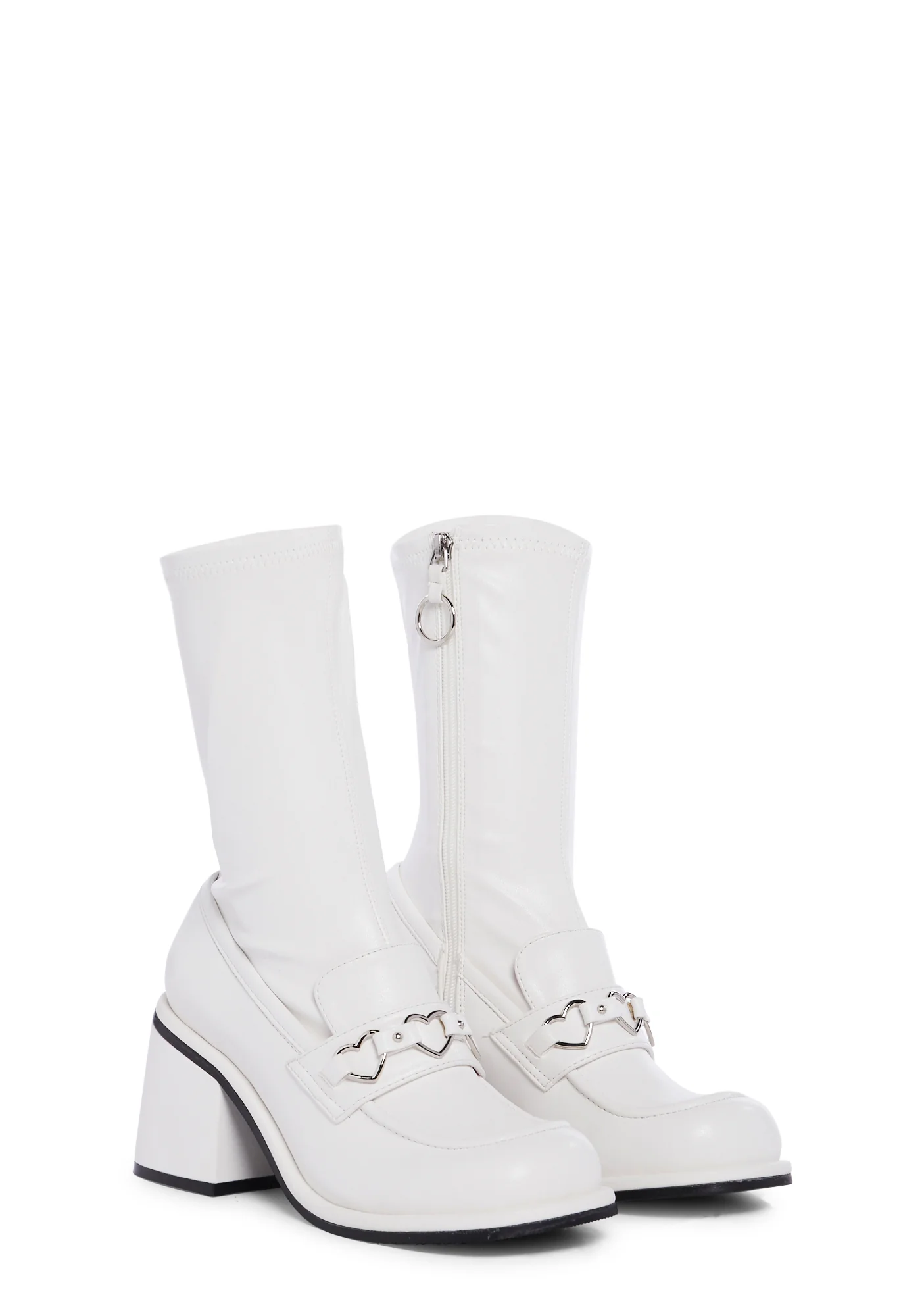 Love So Deep Loafer Boots - White - Image 3