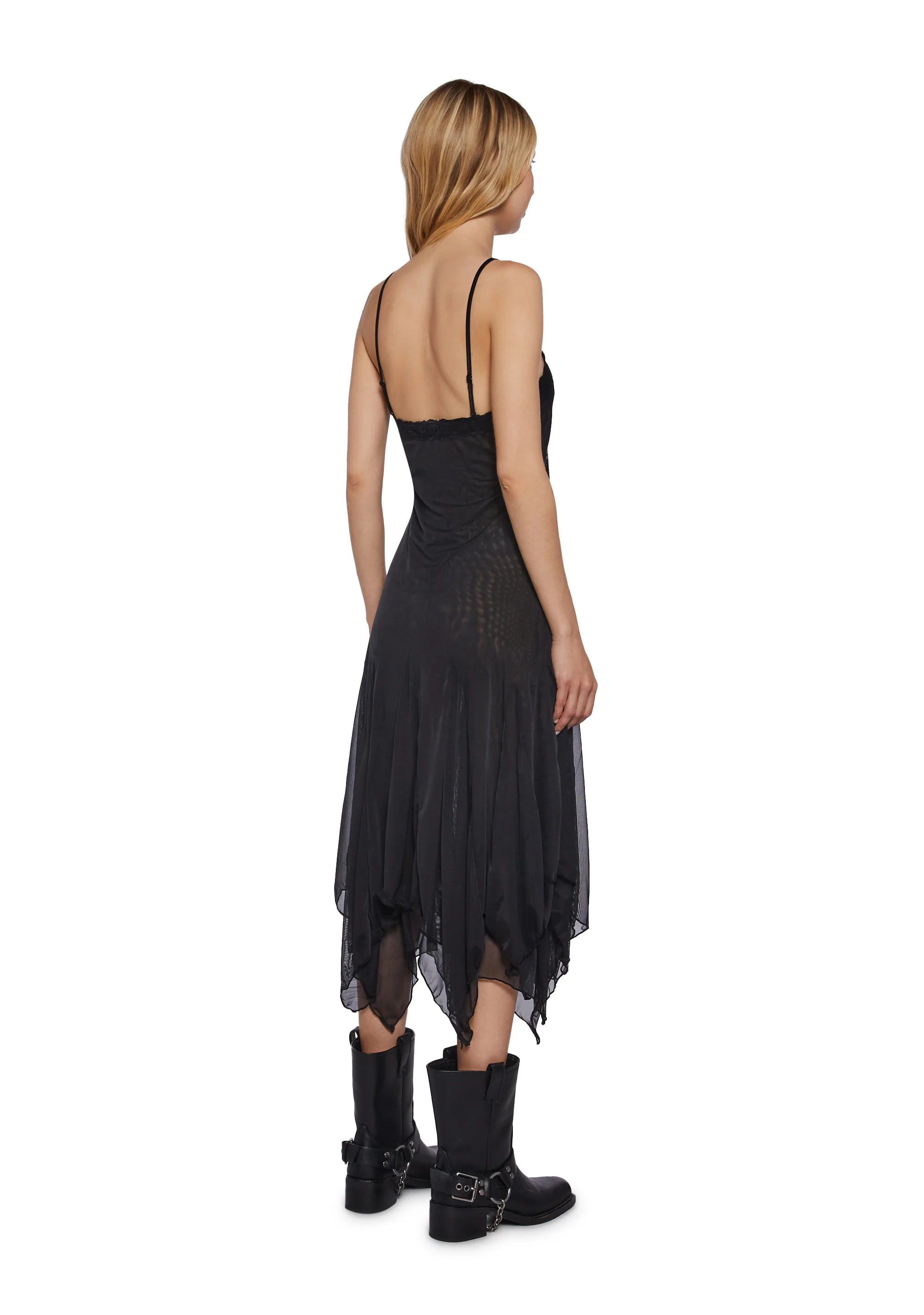Love Sound Slip Dress - Black - Image 4
