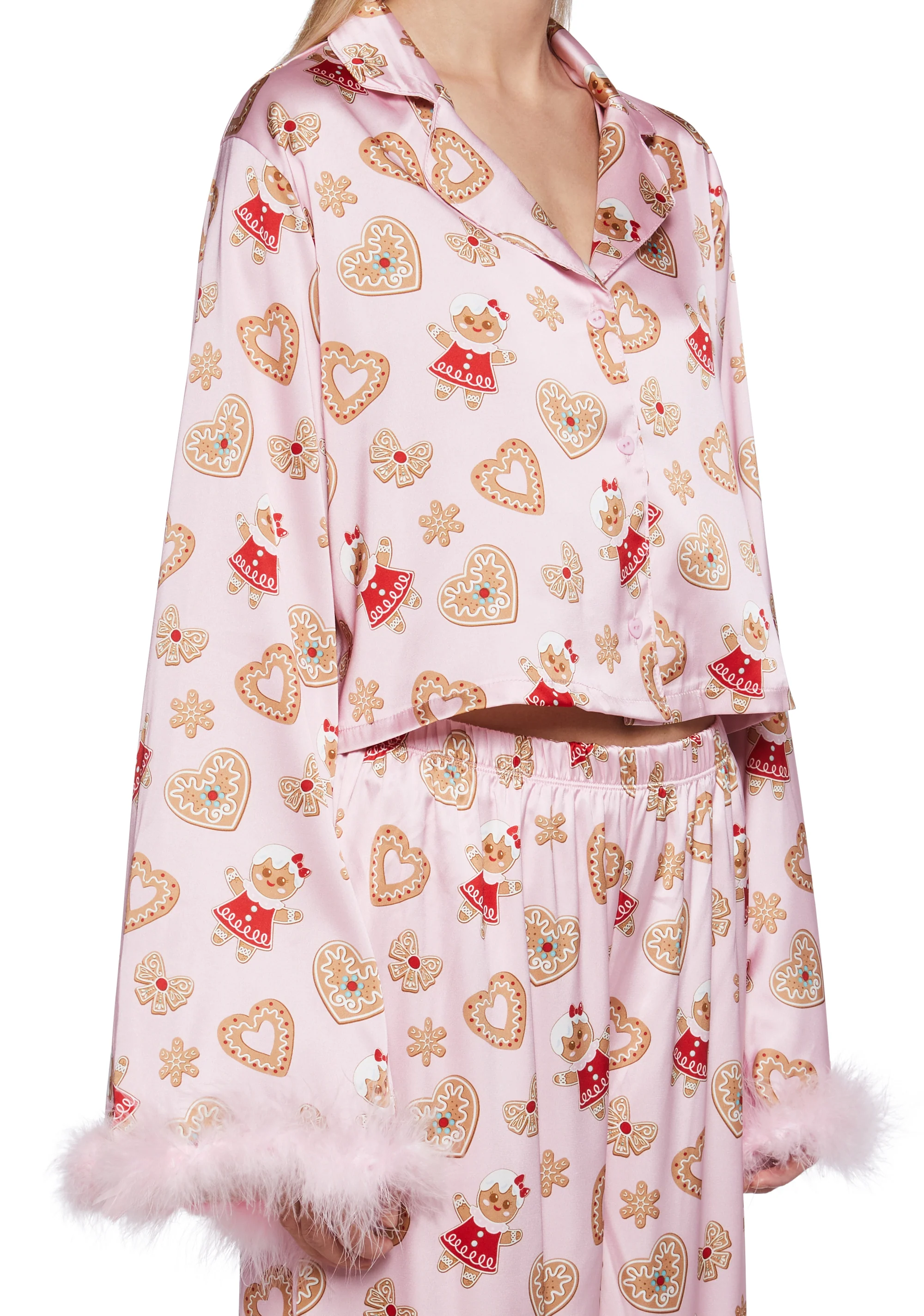 Love Surrounds Me Pajama Top - Pink - Image 5