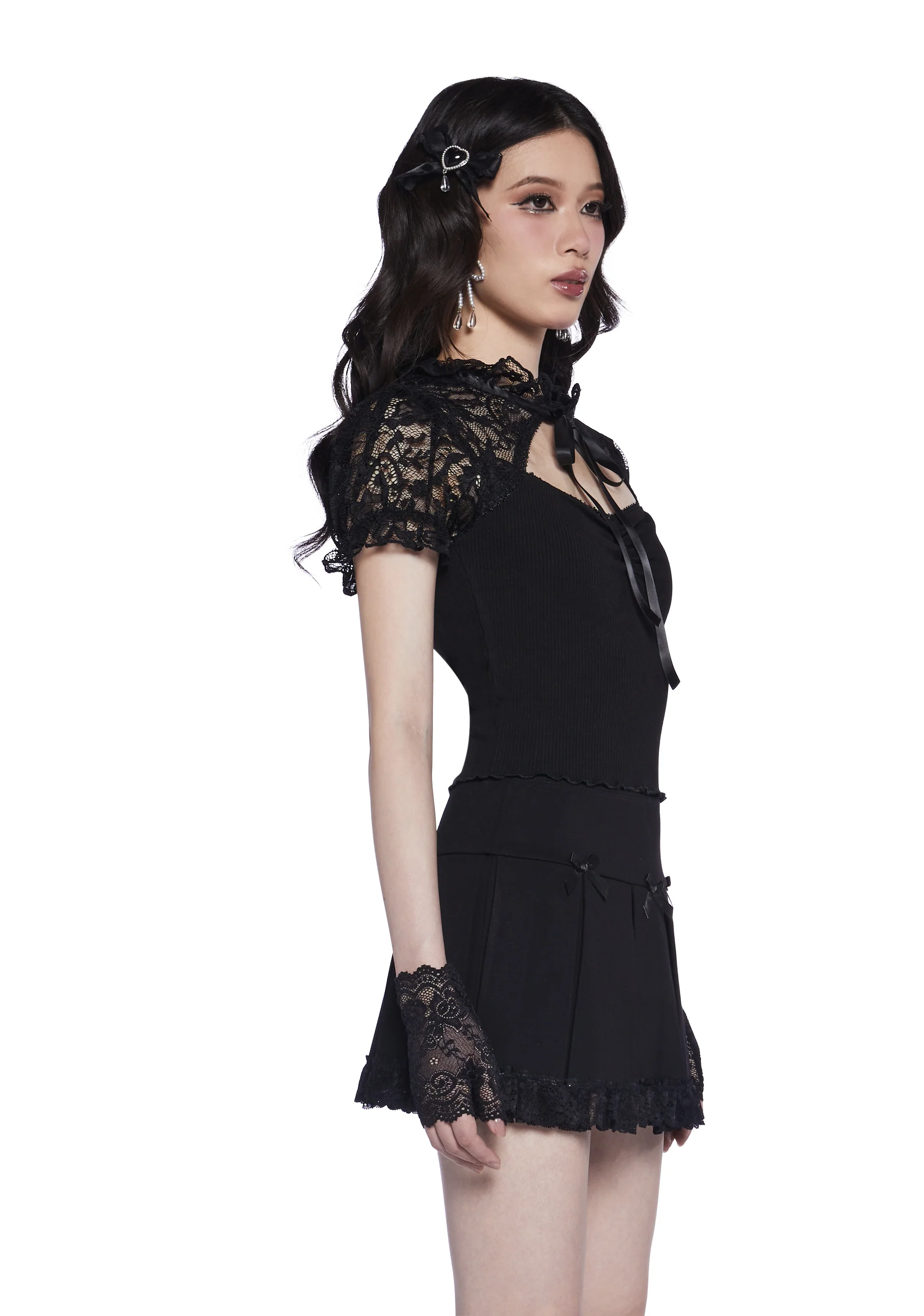 Lovely Nightshade Lace Top - Image 3