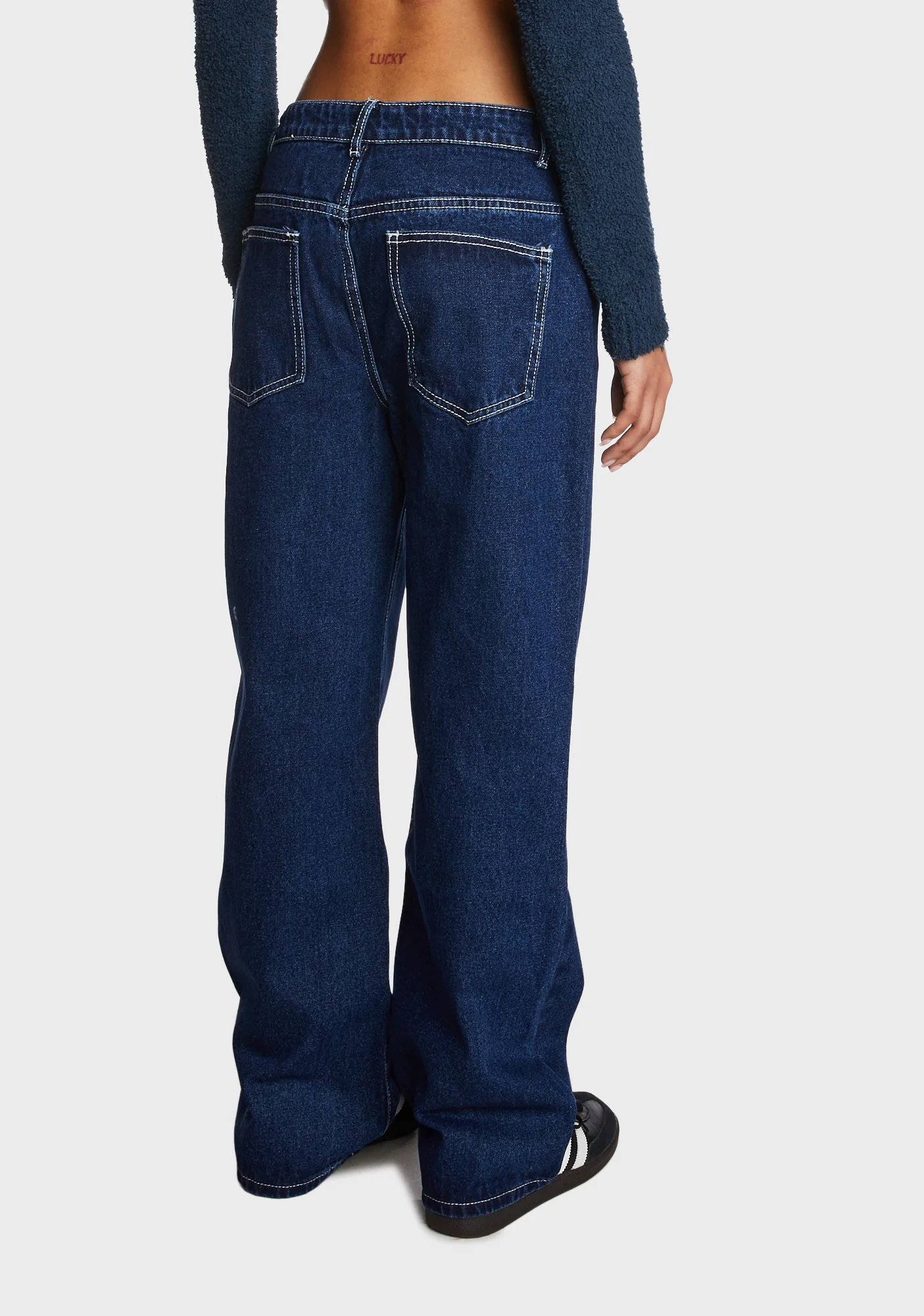 Low Rise Baggy Mom Jeans - Image 3