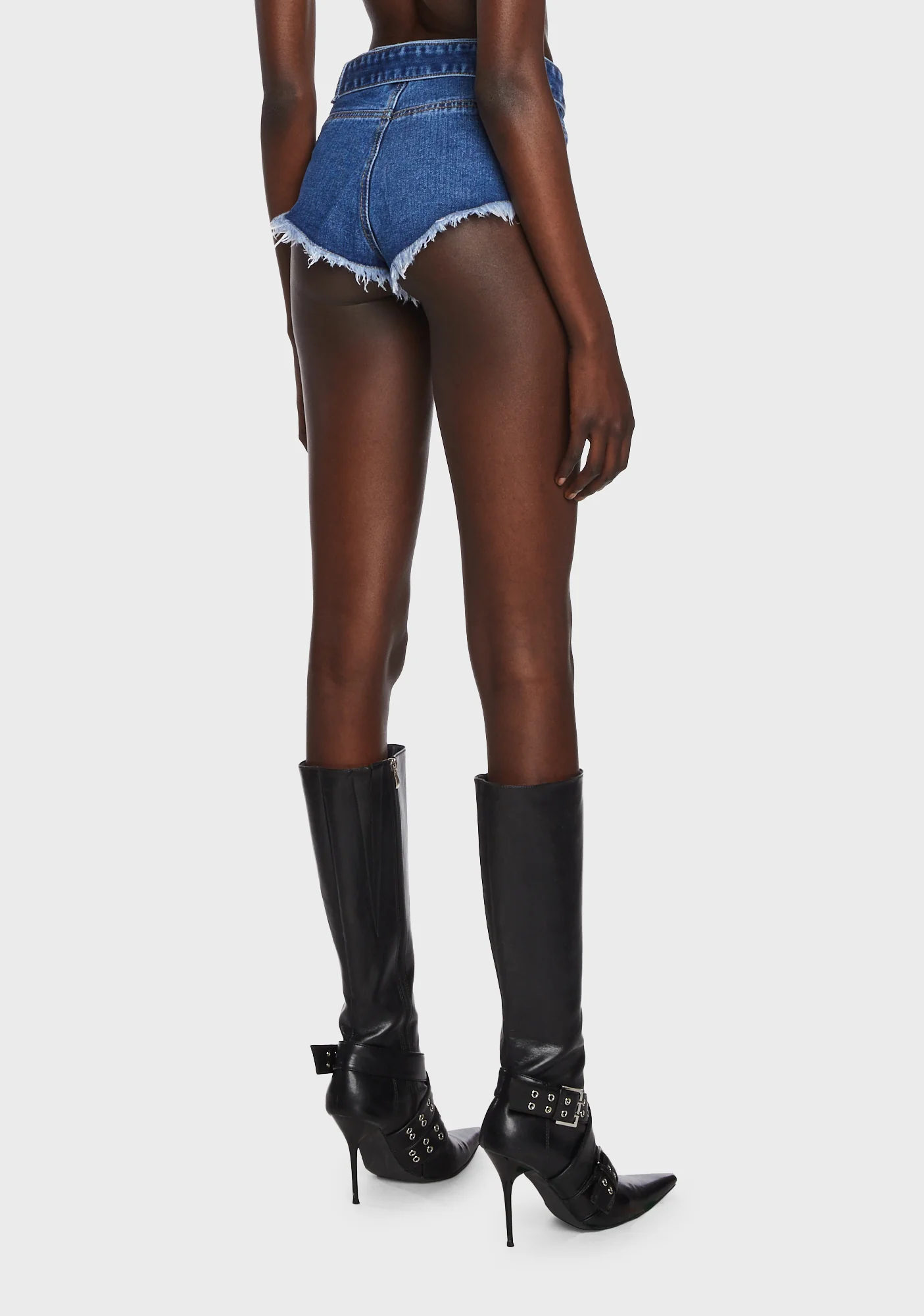 Low Rise Belted Hot Pants - Image 4