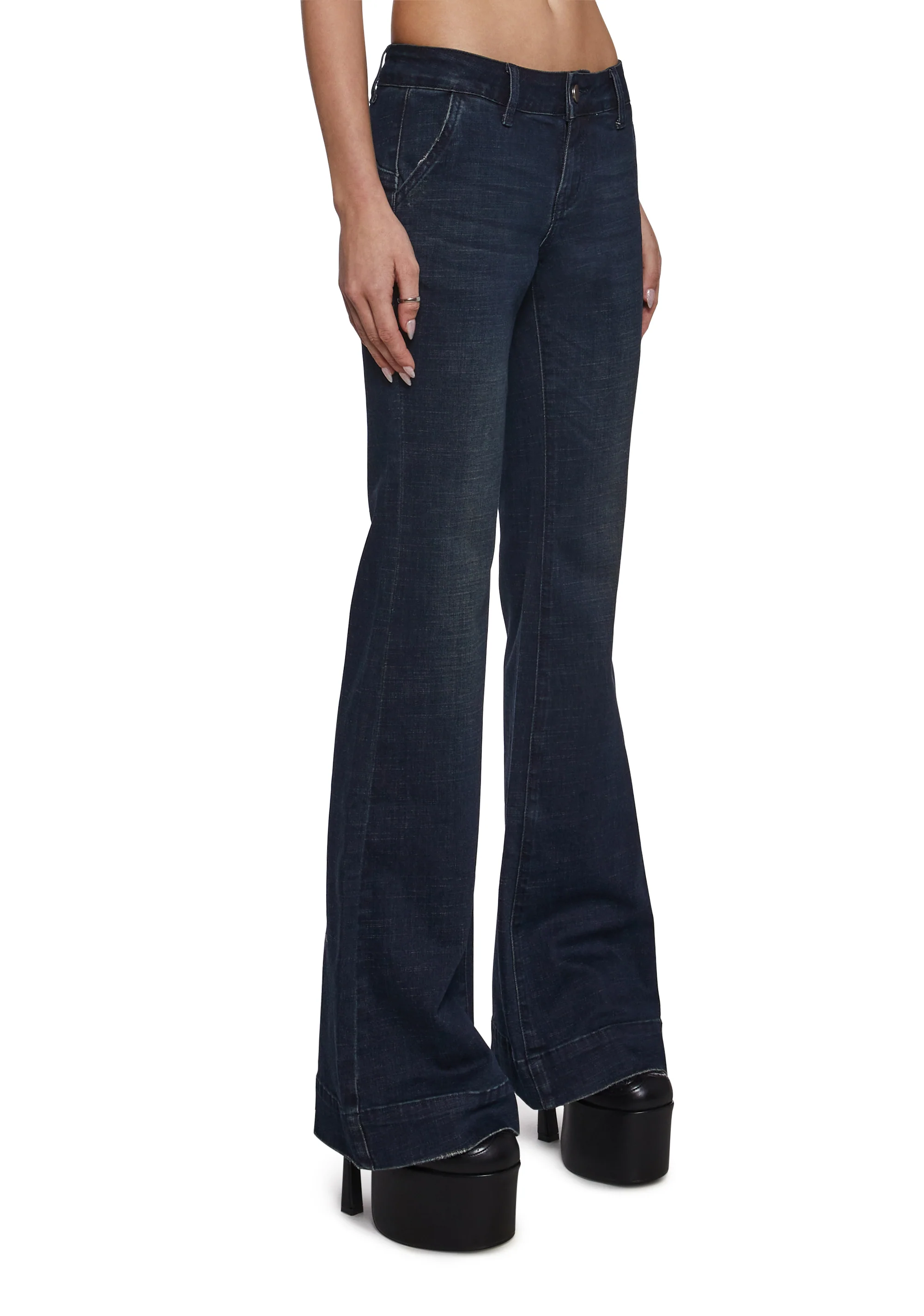 Flirty Expectations Low Rise Denim Jeans - Image 3