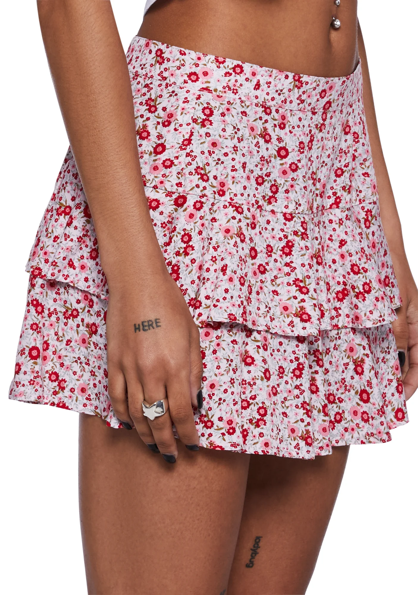 Lowisa Mini Tiered Skirt - Image 4
