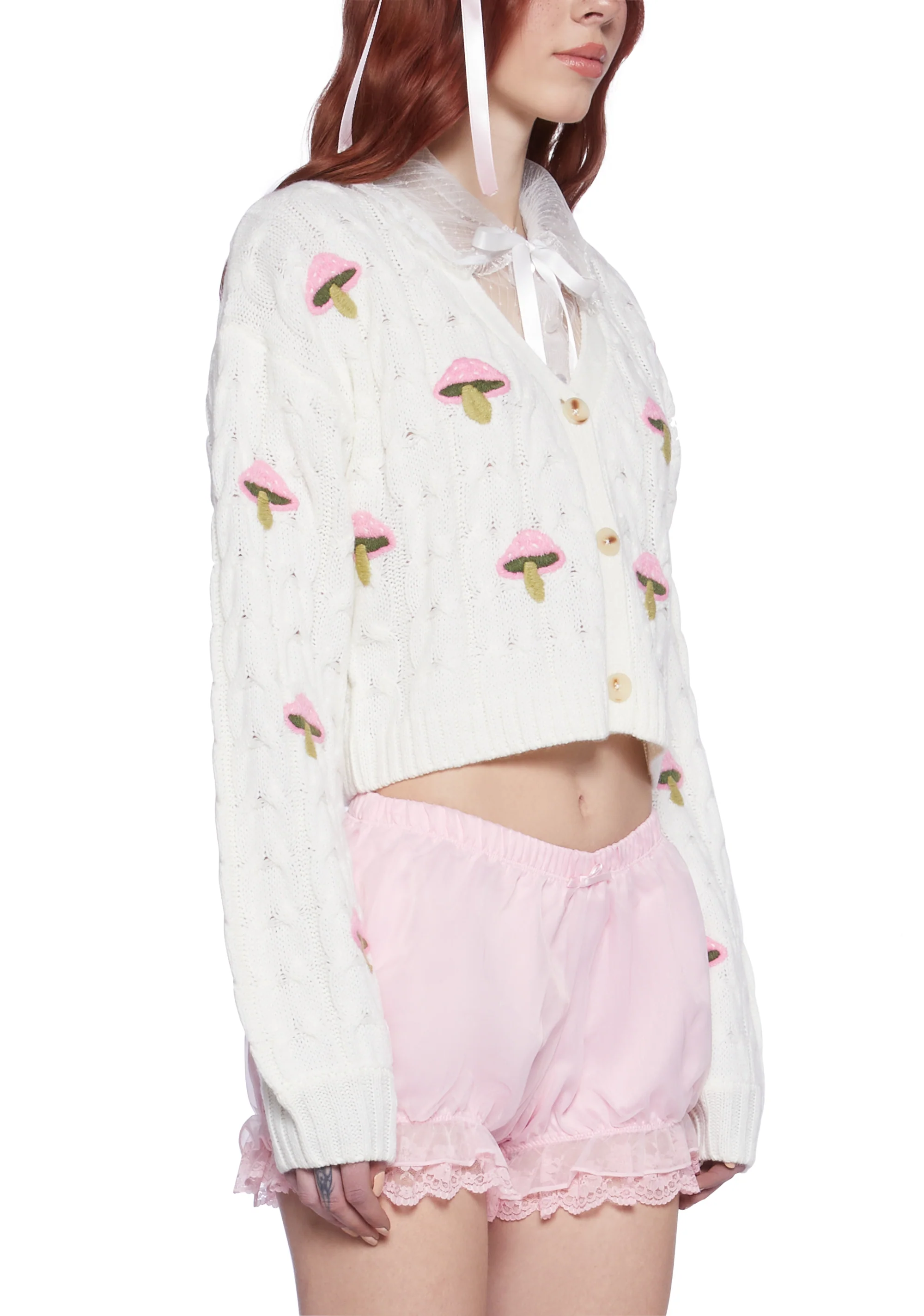 Lucky Charm Mushroom Cardigan - Image 4