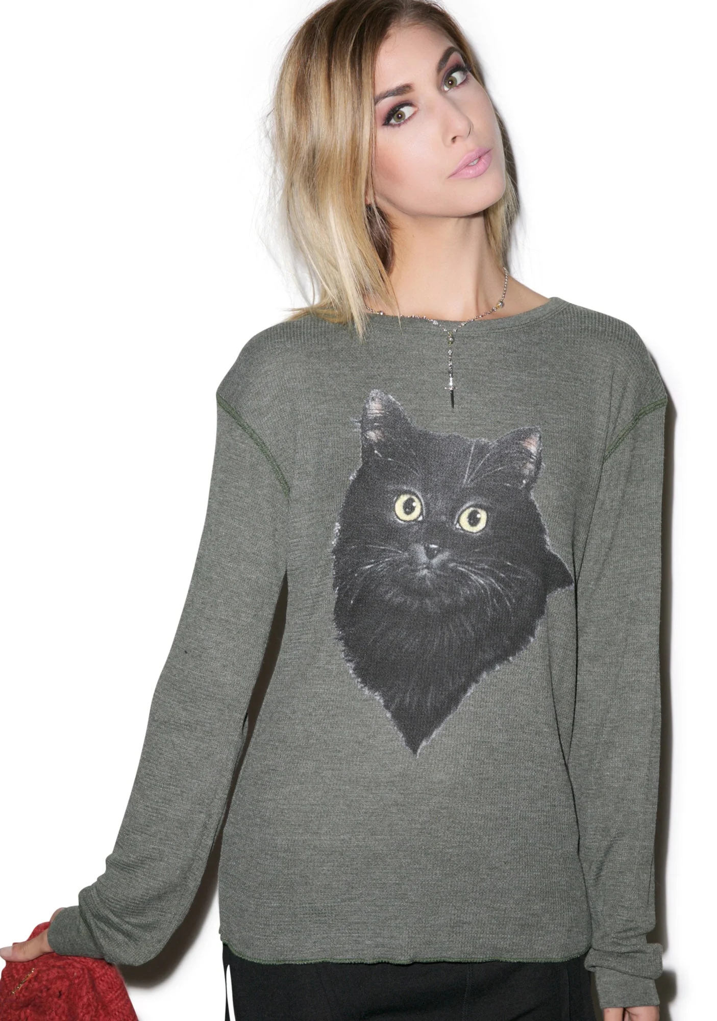 Lucky Fuzzy Cat Chalet Thermal - Dark Green - Image 5