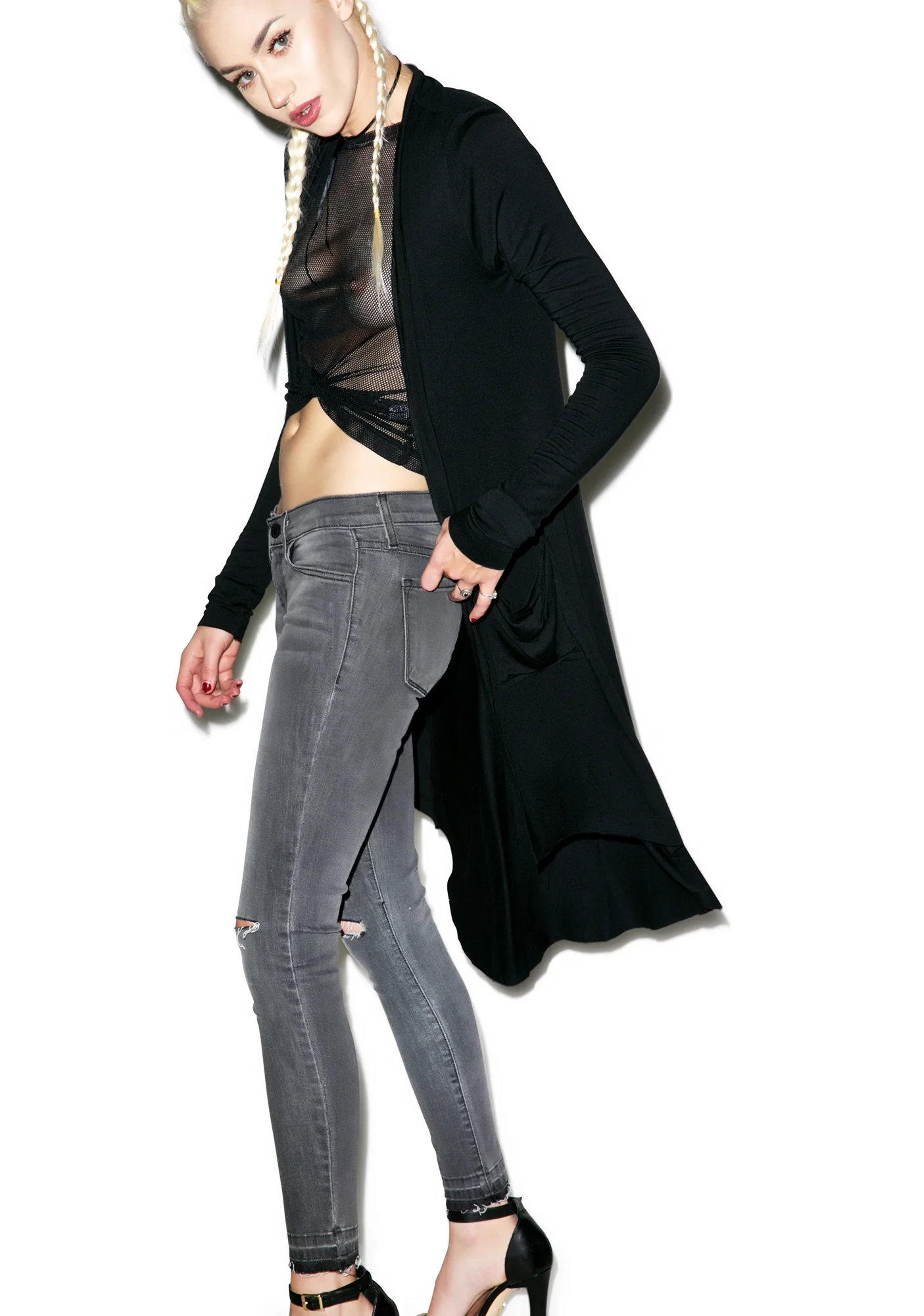 Lune Draped Cardigan - Image 4