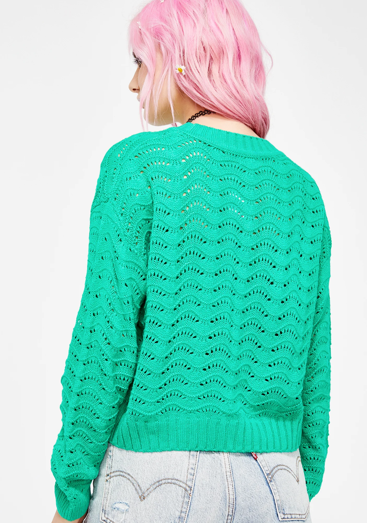 Lush Meadow Knit Sweater - Image 4