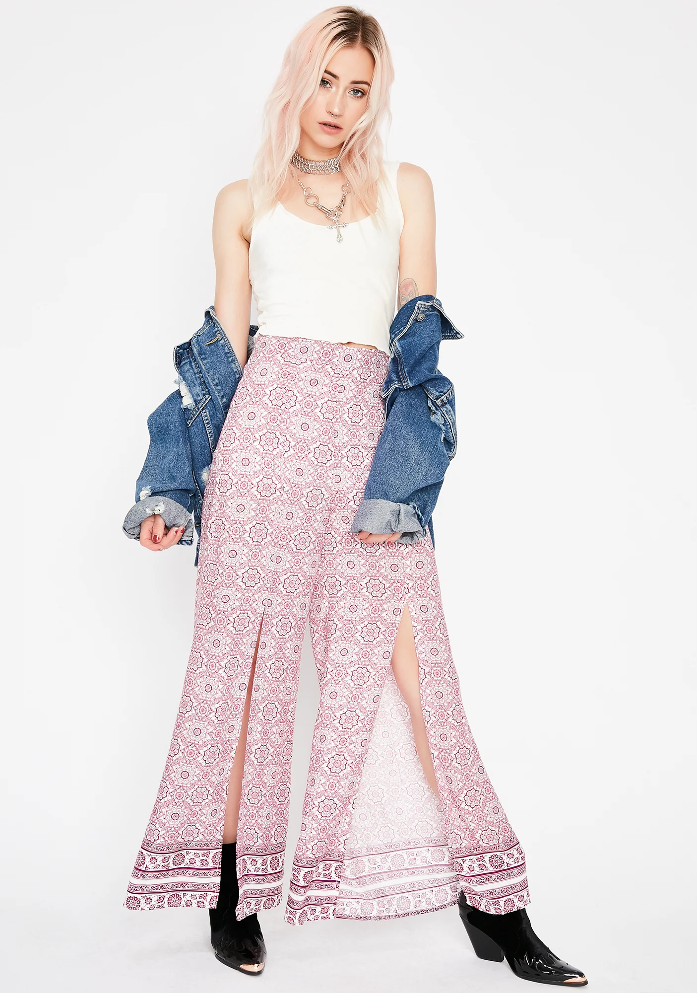 Luv Guru Front Slit Pants - Image 3