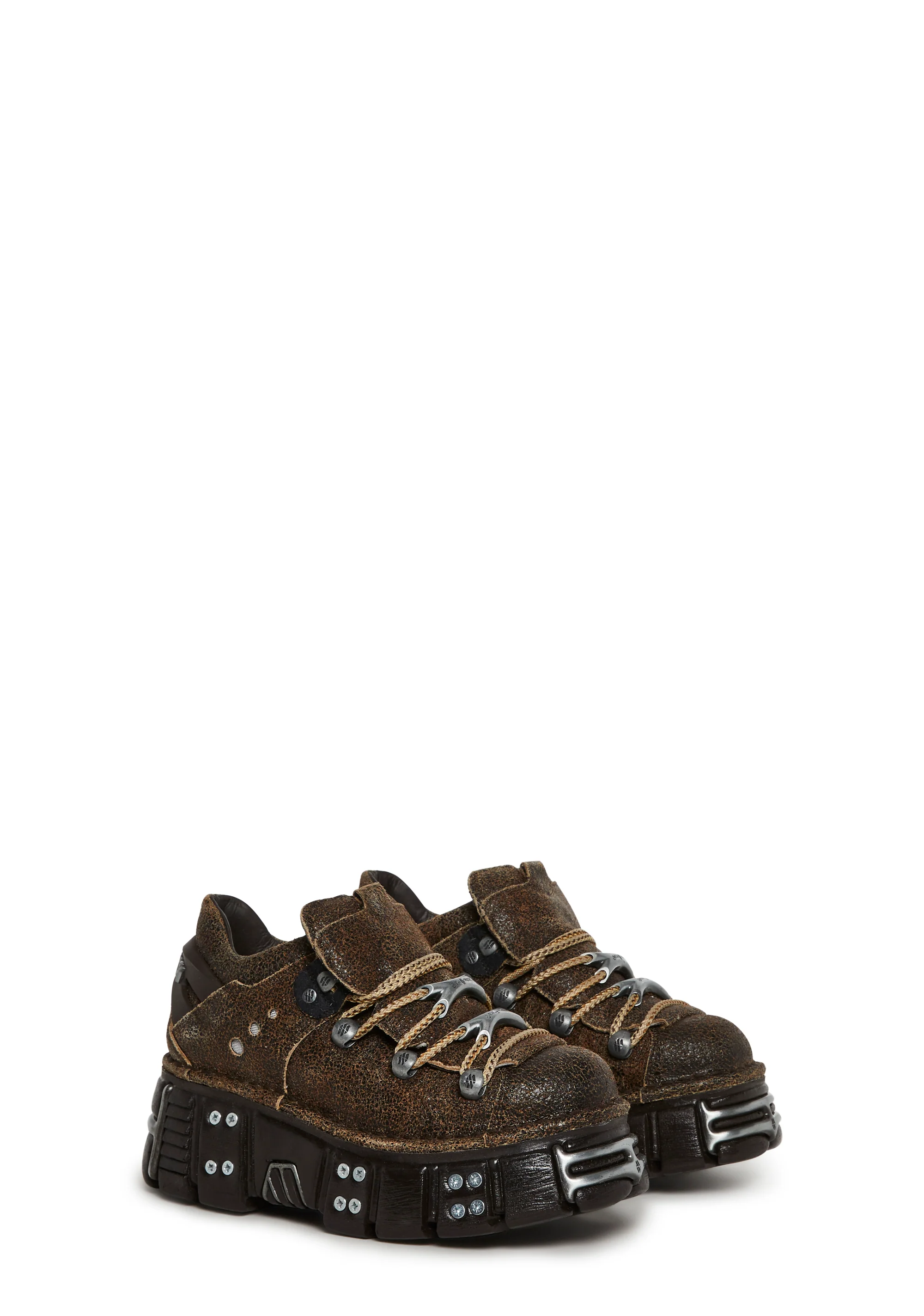 M-120N-C83 Chunky Oxford Shoes - Image 3