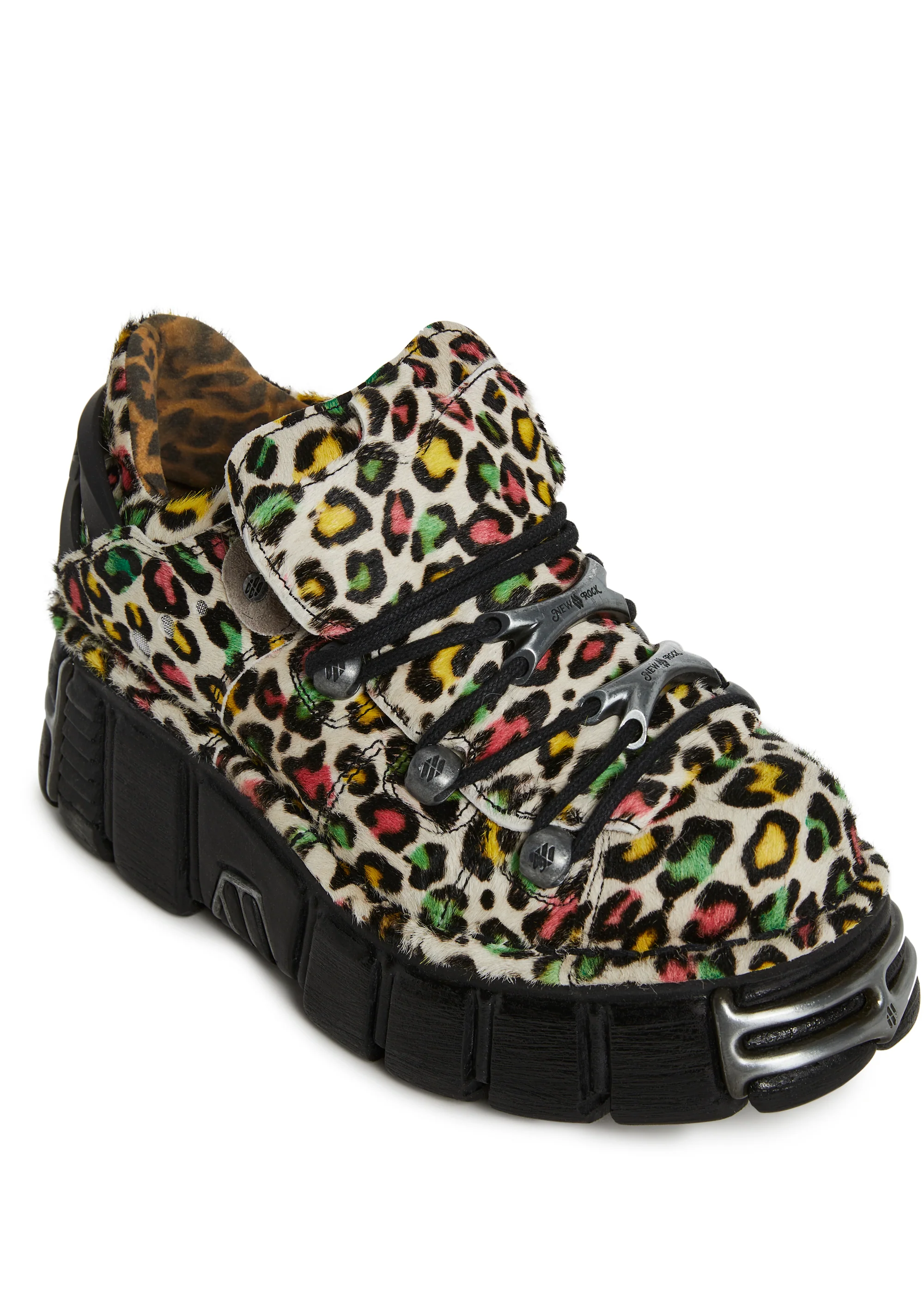M-120N-C89 Chunky Leopard Oxford Shoes - Image 2