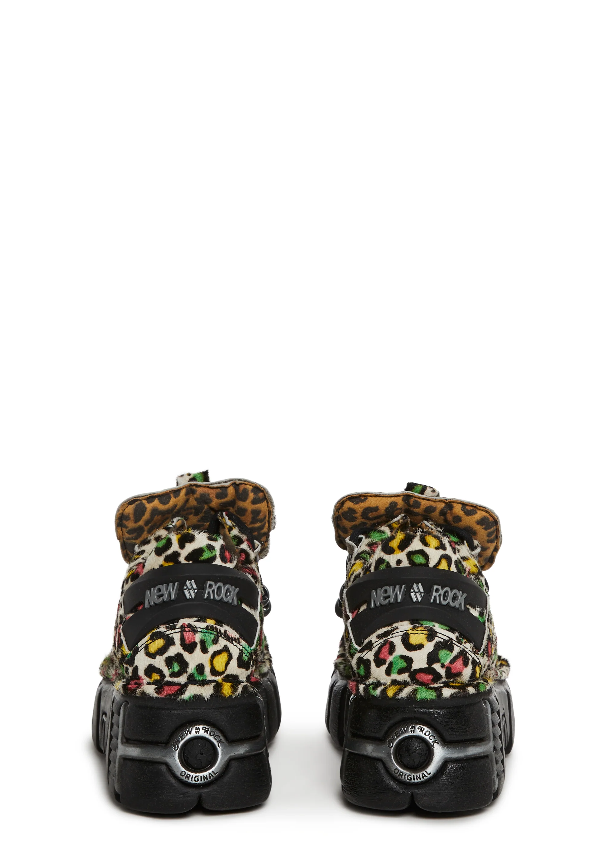 M-120N-C89 Chunky Leopard Oxford Shoes - Image 4
