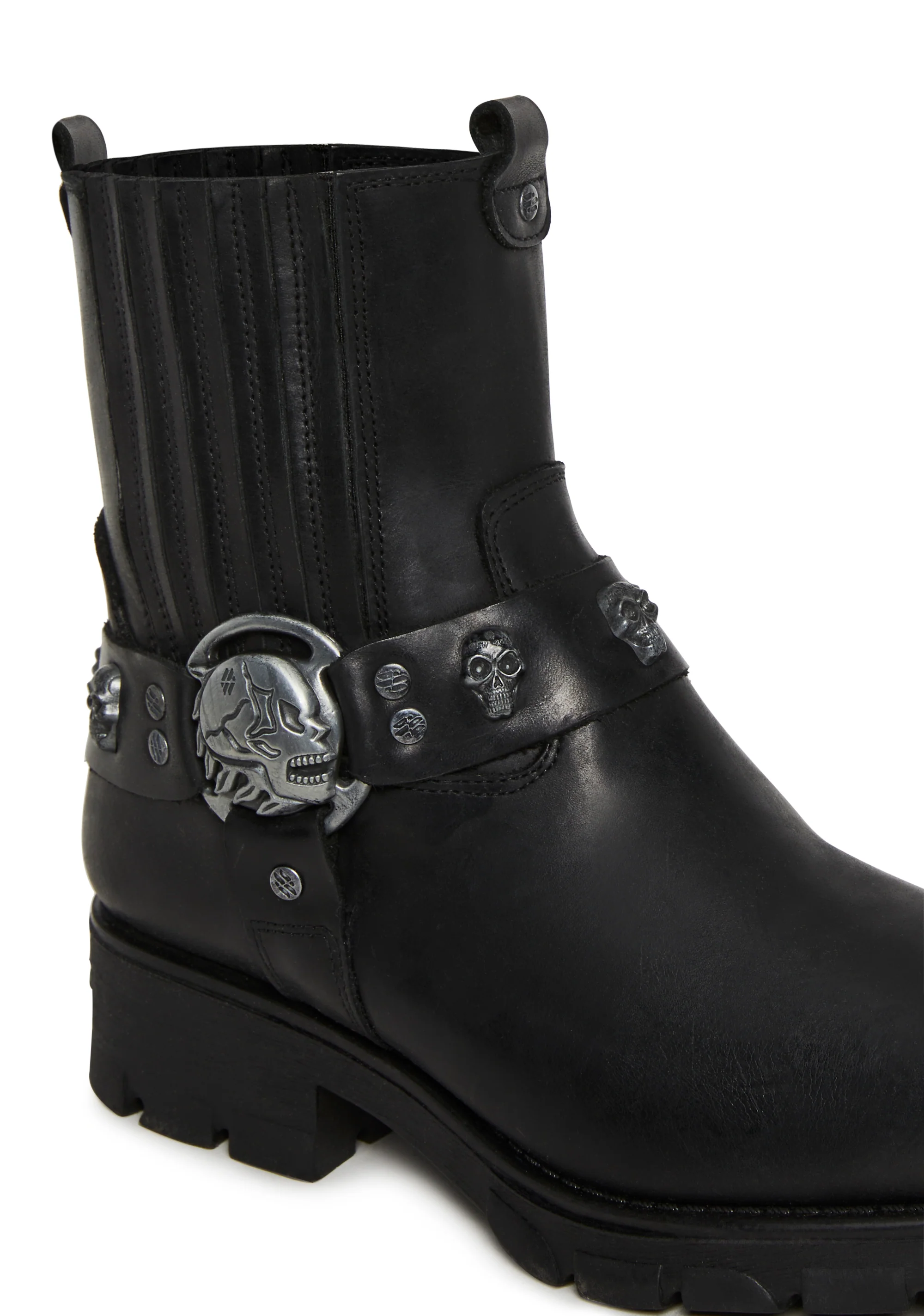 M-7621-S1 Motorcycle Ankle Boots - Image 2