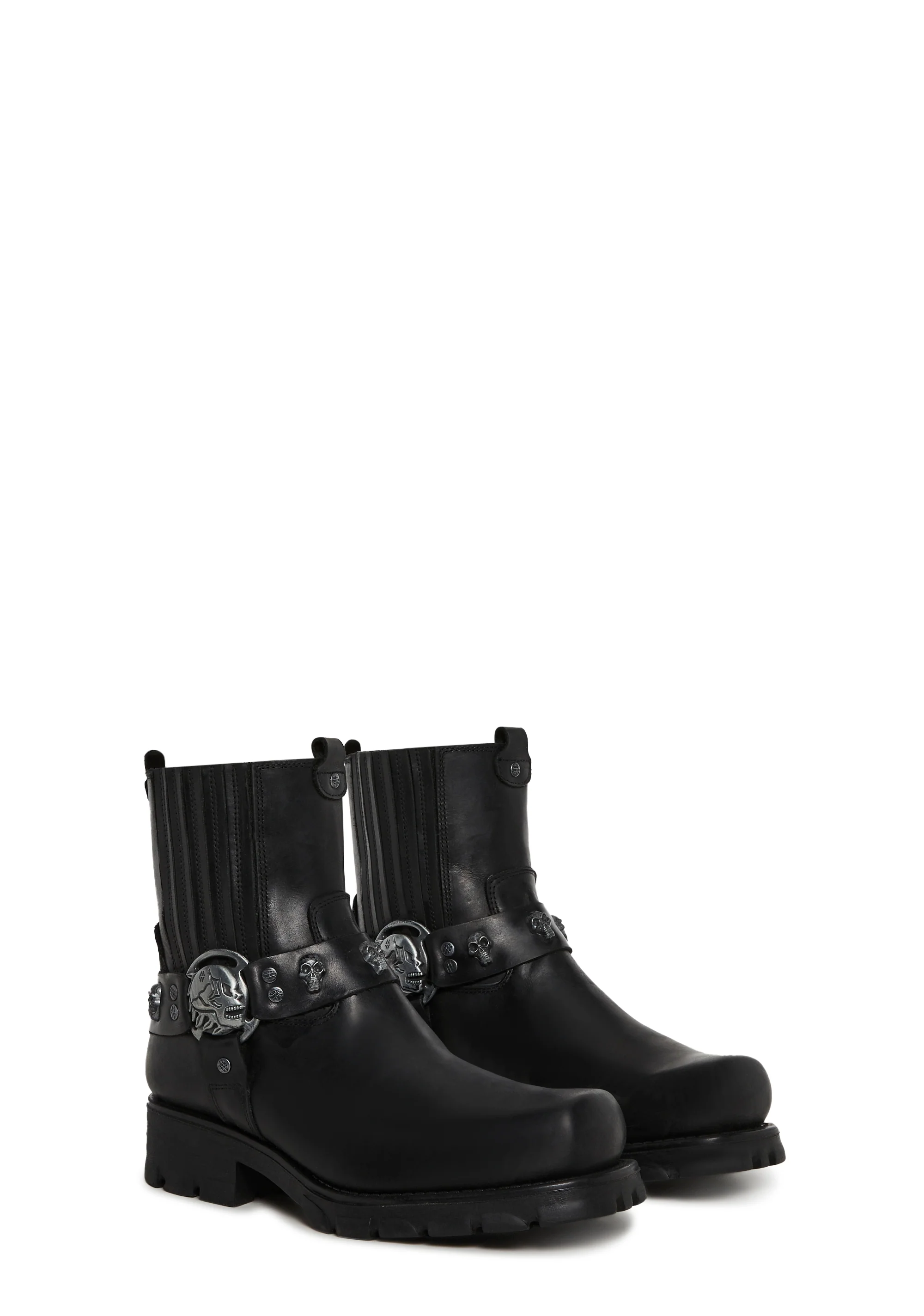 M-7621-S1 Motorcycle Ankle Boots - Image 3