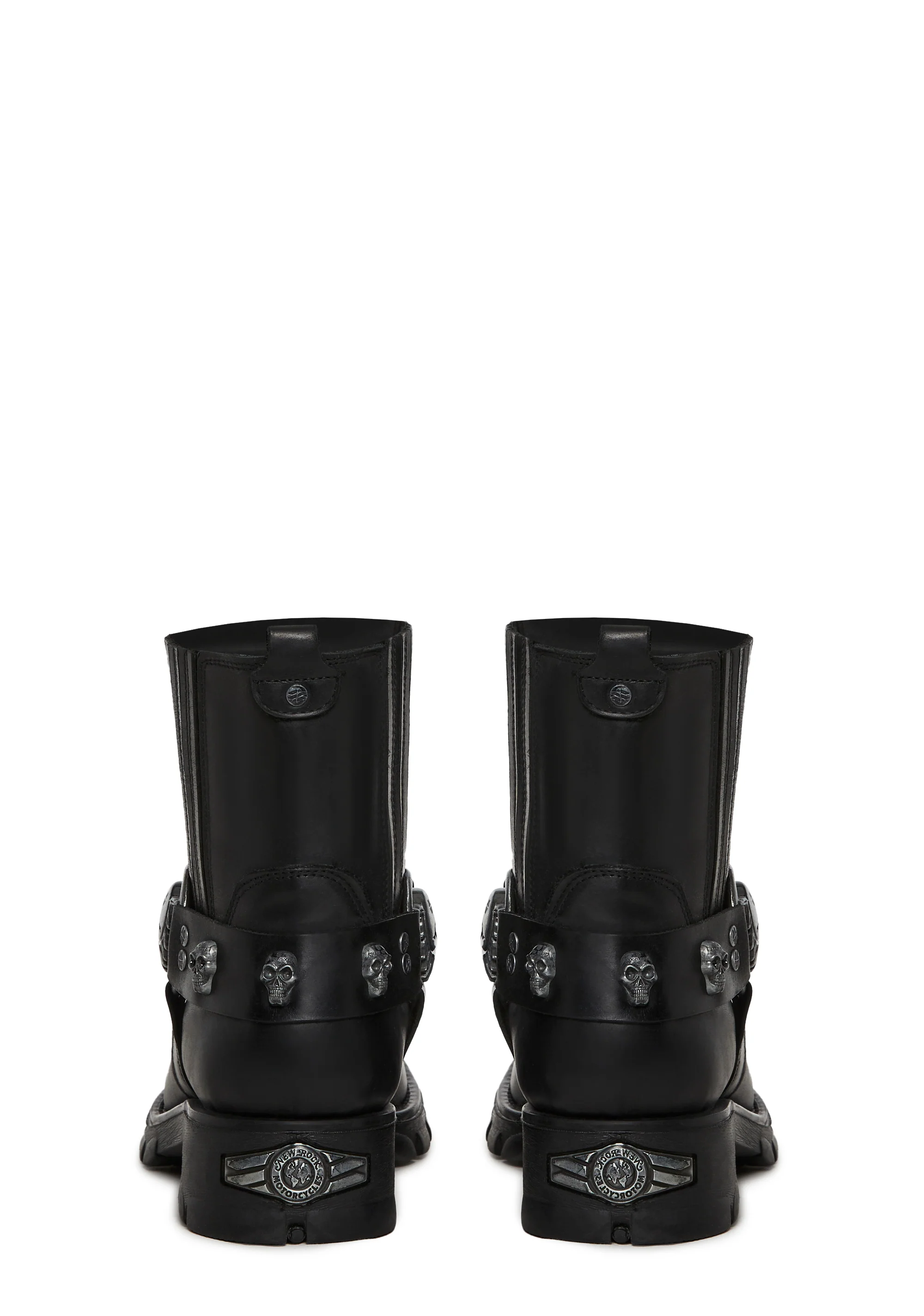 M-7621-S1 Motorcycle Ankle Boots - Image 4