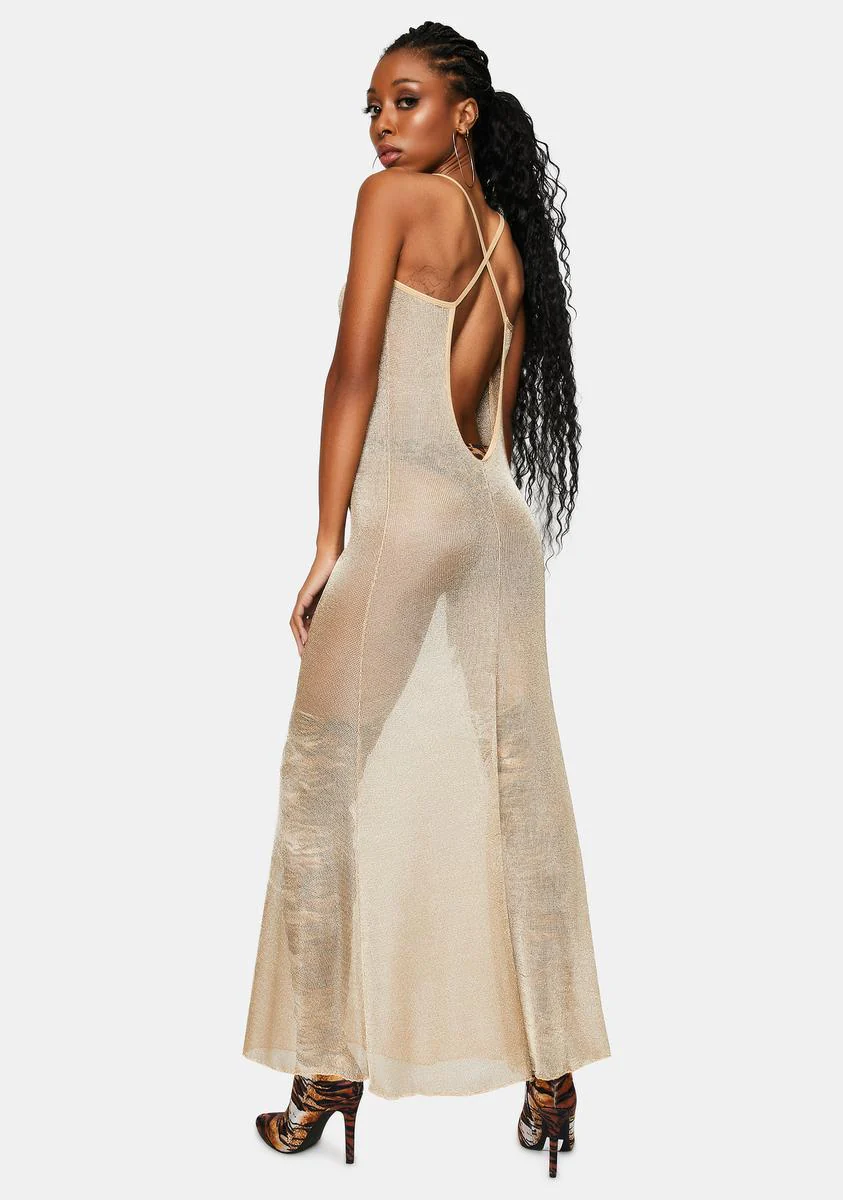 M Extended Gold Chainmail Chemise - Image 4