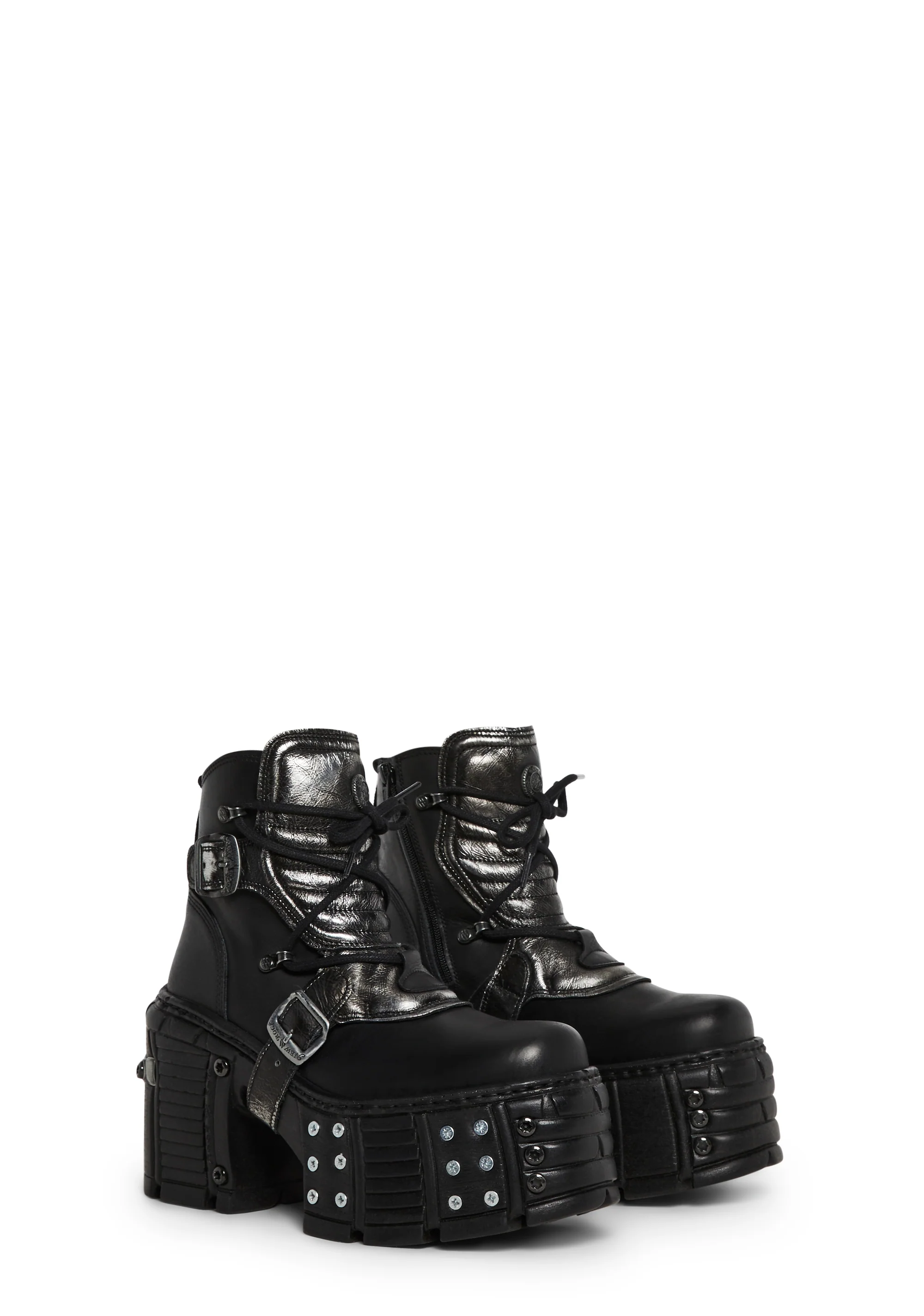 M-TM004-C3 Moto Buckle Boots - Image 3