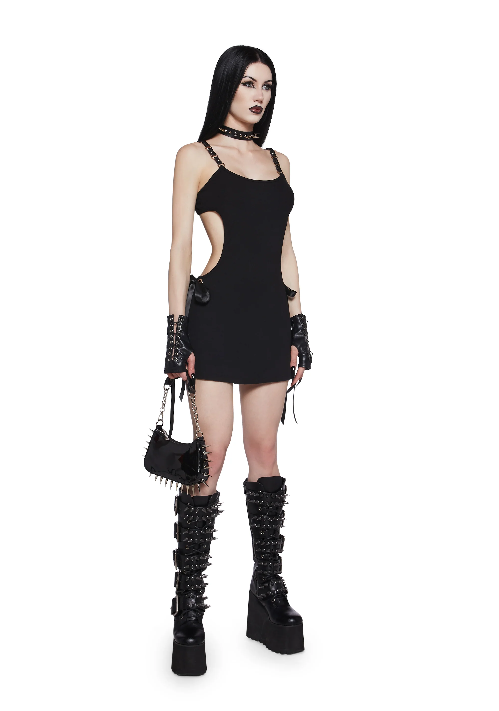 Macabre Rendezvous Mini Dress - Image 2