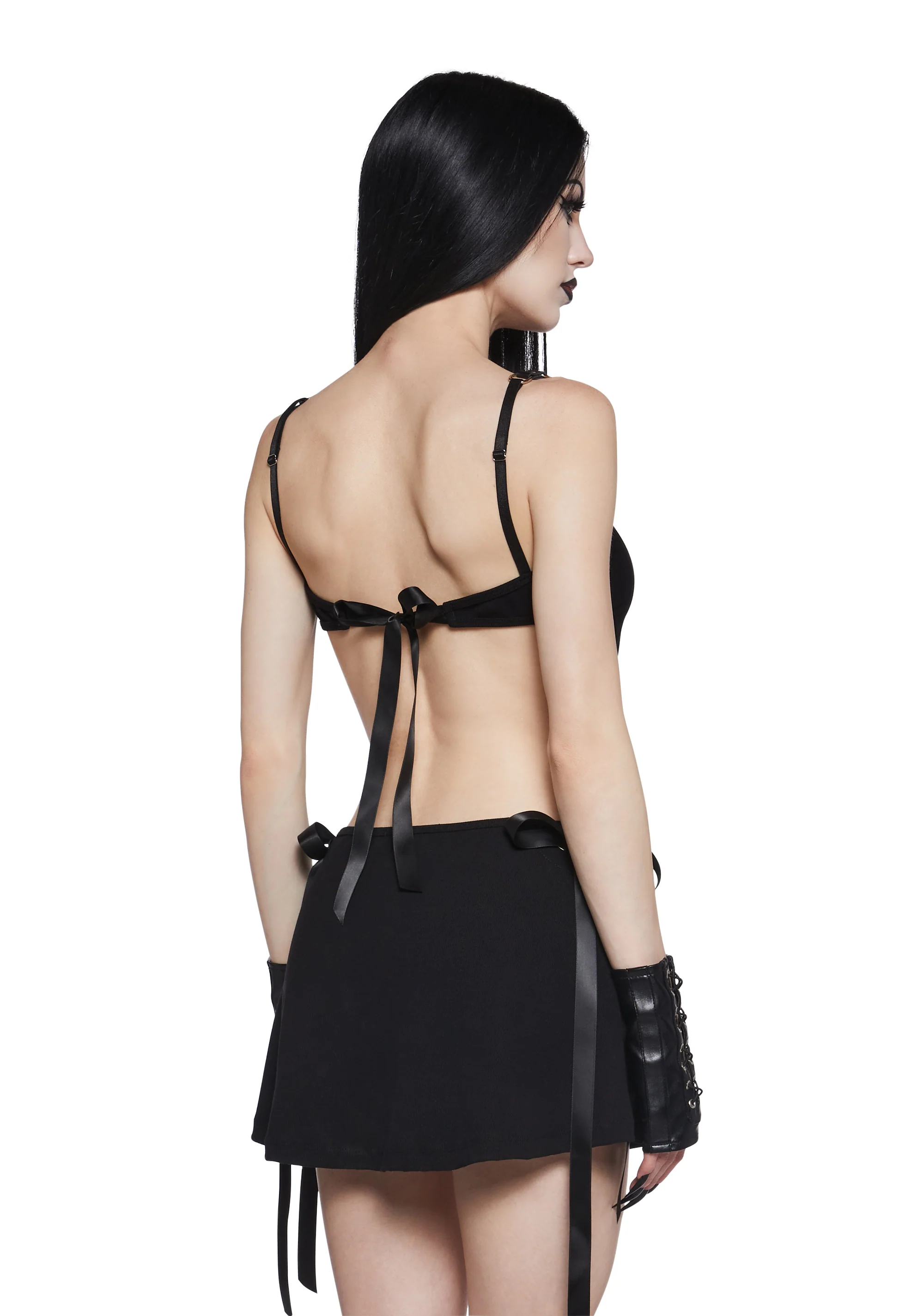 Macabre Rendezvous Mini Dress - Image 4