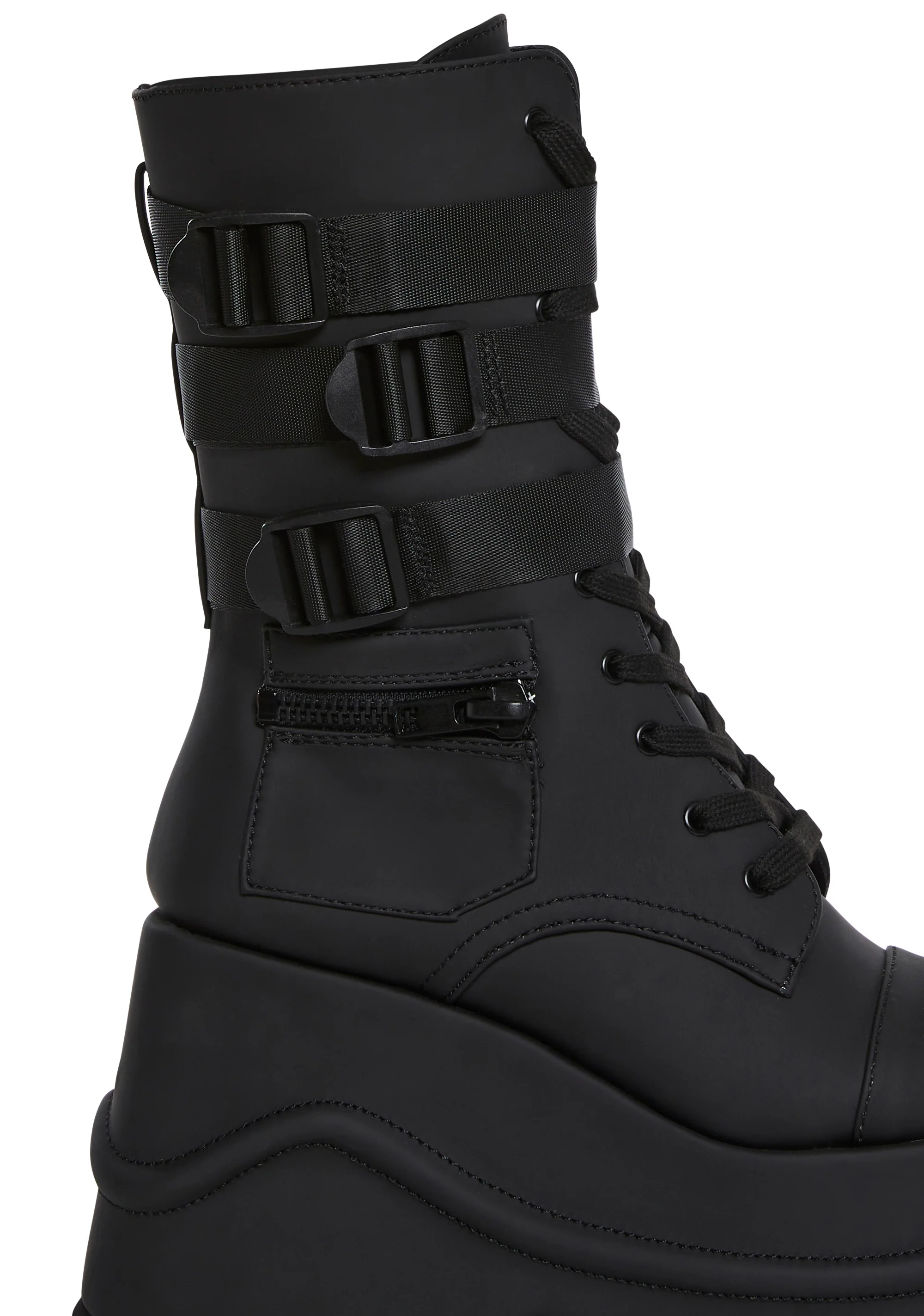 Mad Hustle Wedge Platform Boots - Image 2
