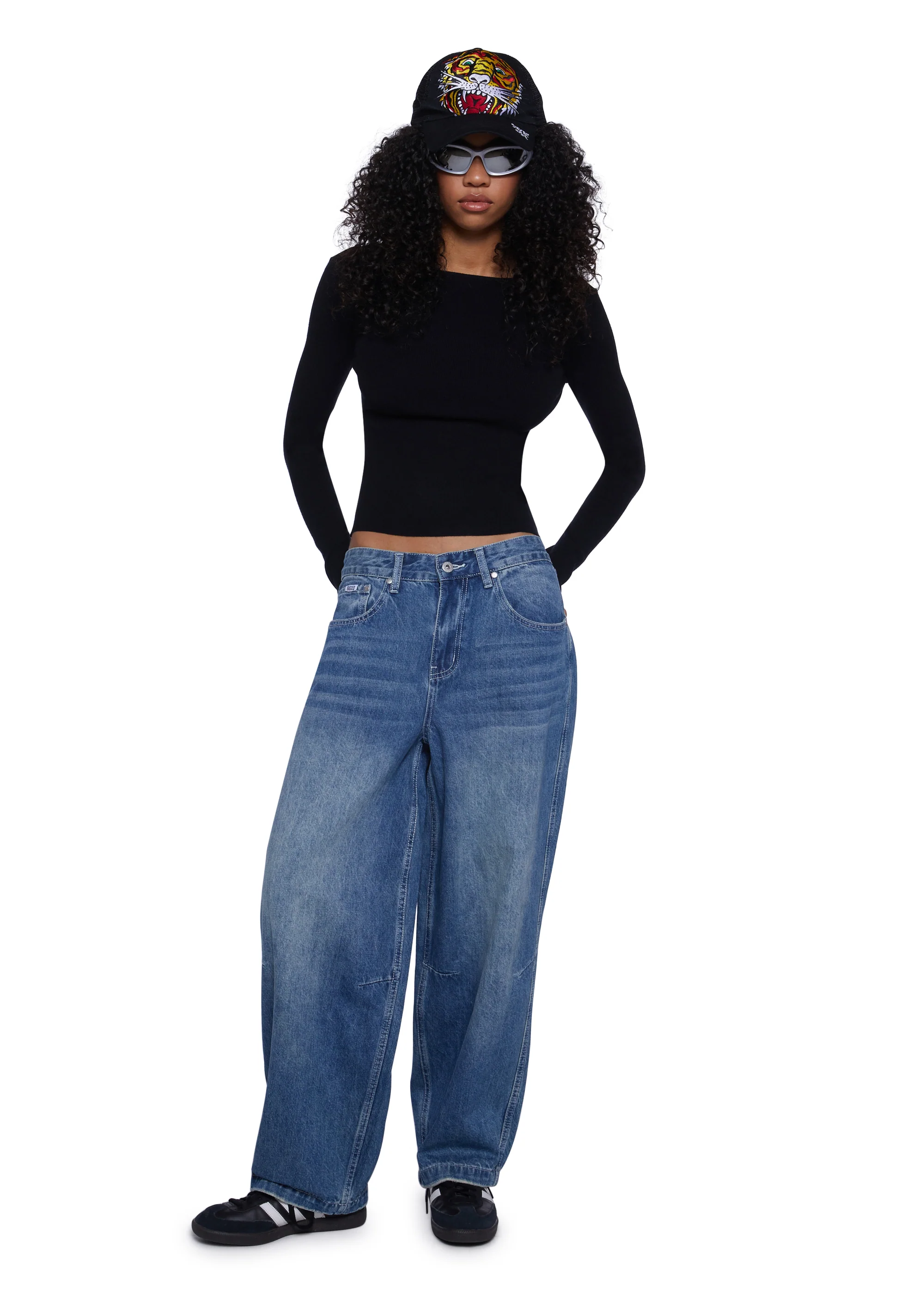 Made Me Realize Sweater Top-Black - Image 2