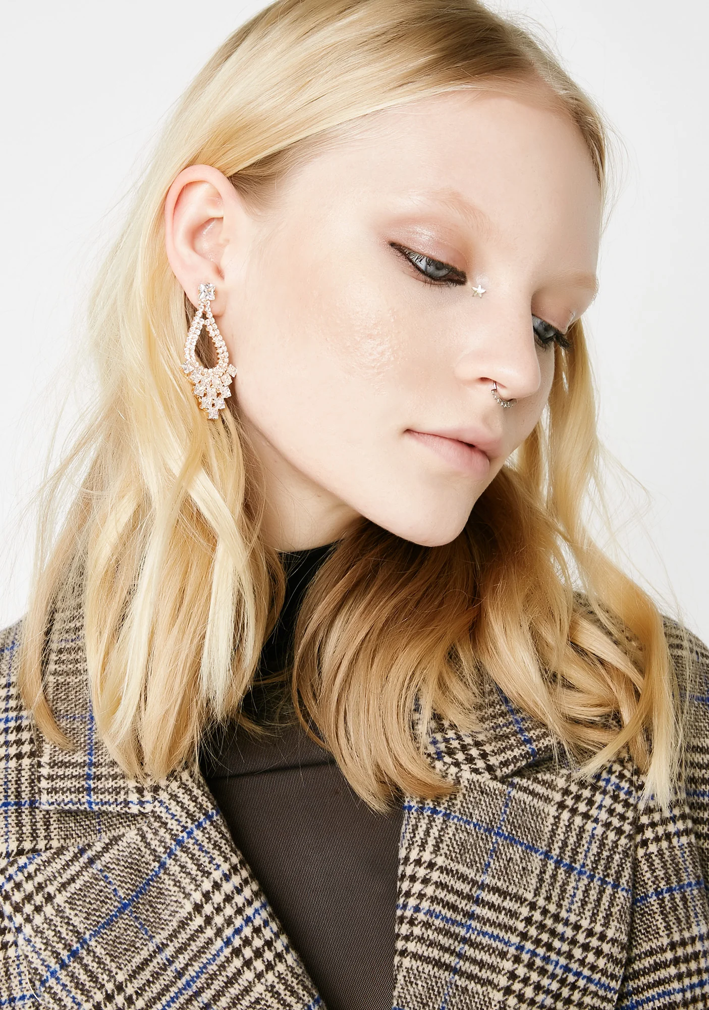 Made Of Money Rhinestone Earrings - Image 4