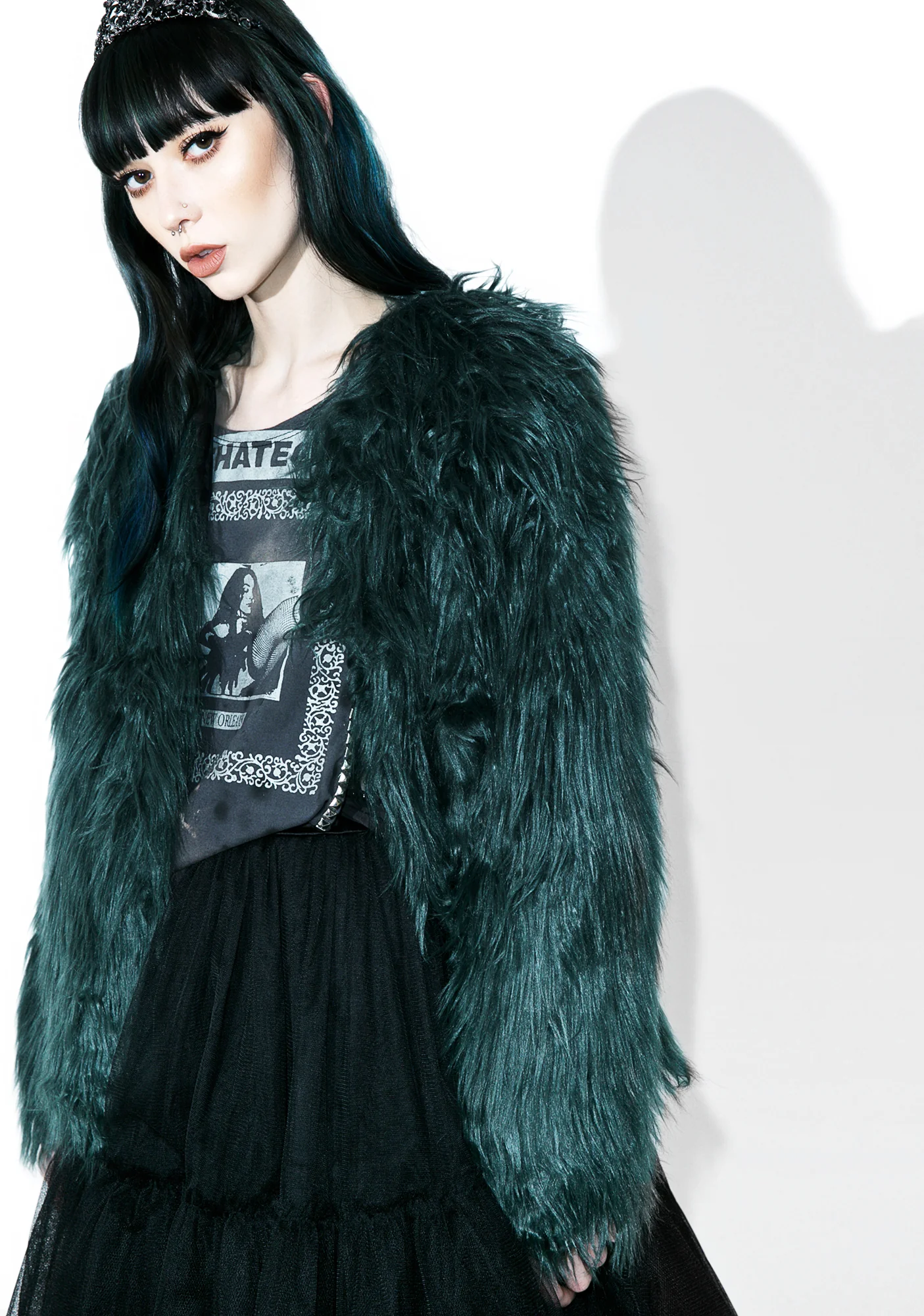 Madison Faux Fur Coat - Image 3