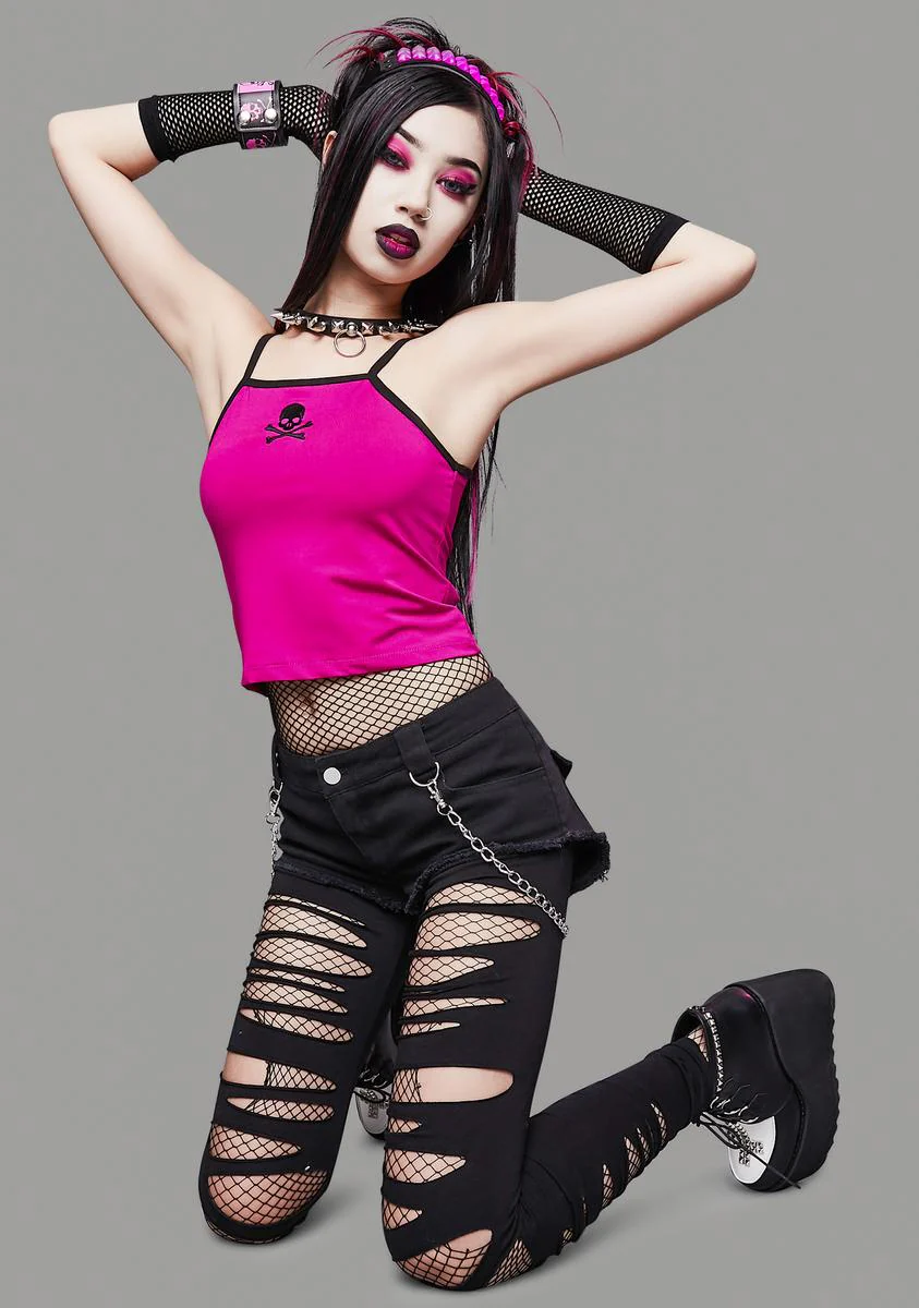 Magenta Toxic Wasteland Cami Tank - Image 3