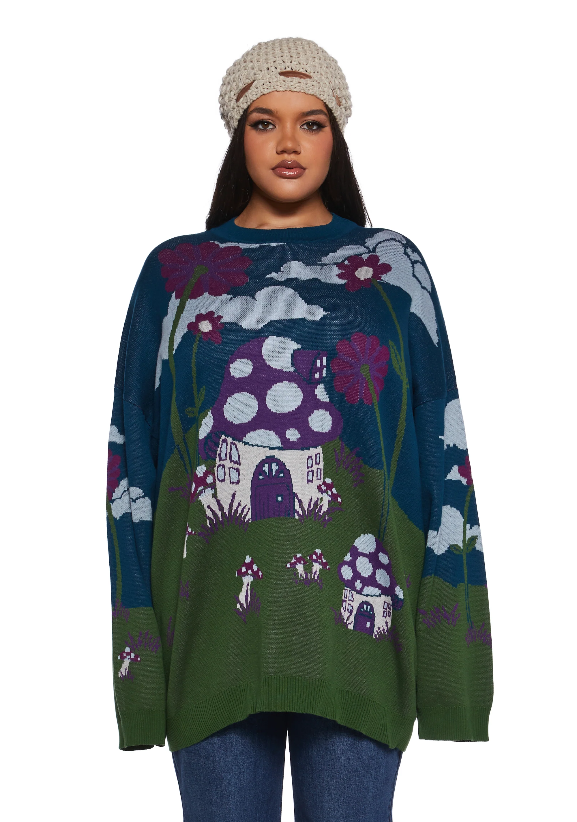 Magic Daze Knit Sweater - Dark Blue - Image 2