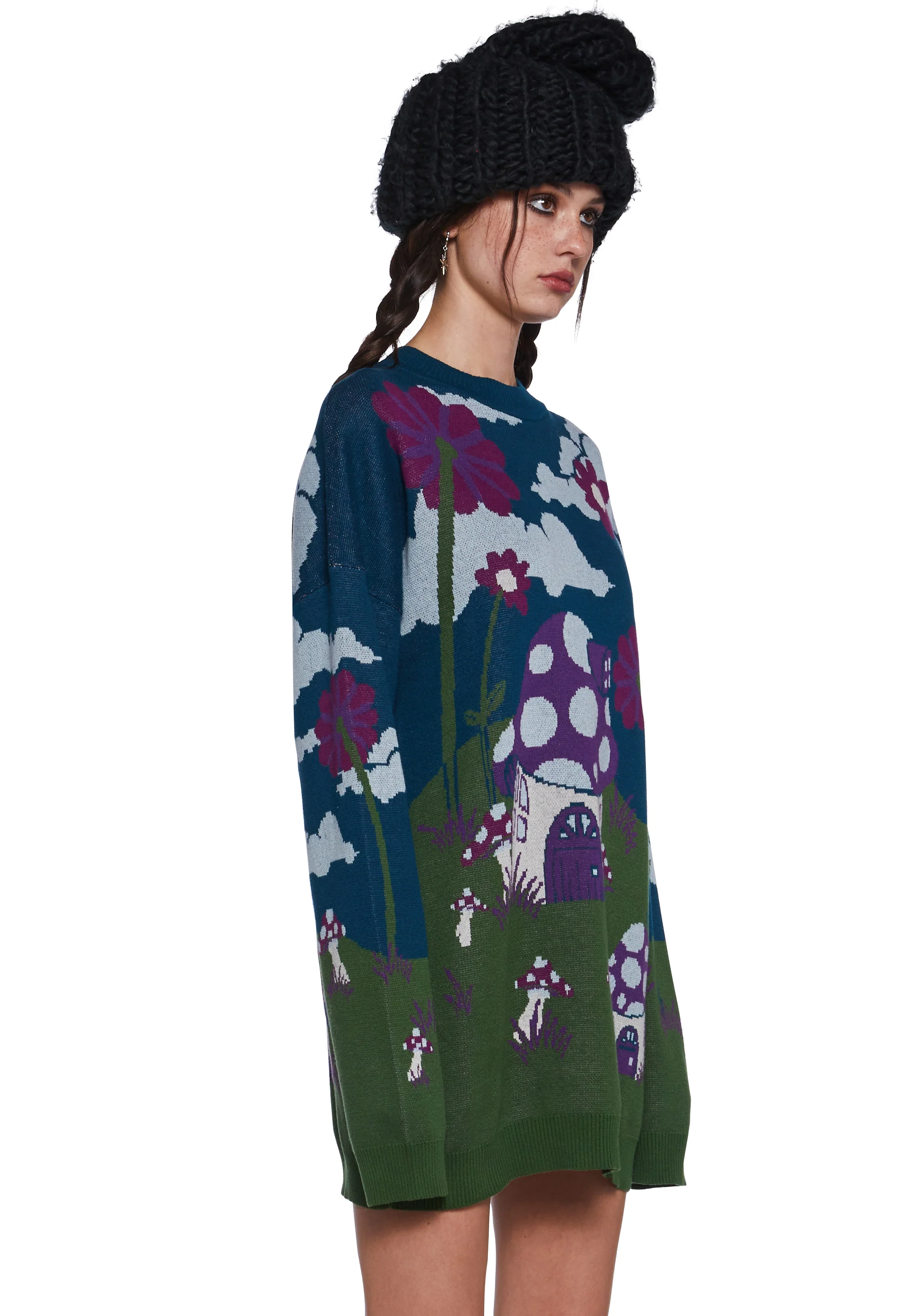 Magic Daze Knit Sweater - Dark Blue - Image 4